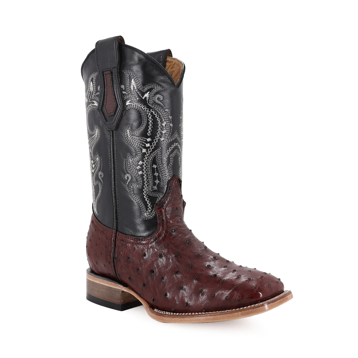Bota Vaquera Bulldog Para Caballero Piel De Avestruz
