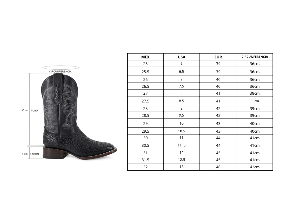 Bota Vaquera Bulldog Coco Lomo Color Negro