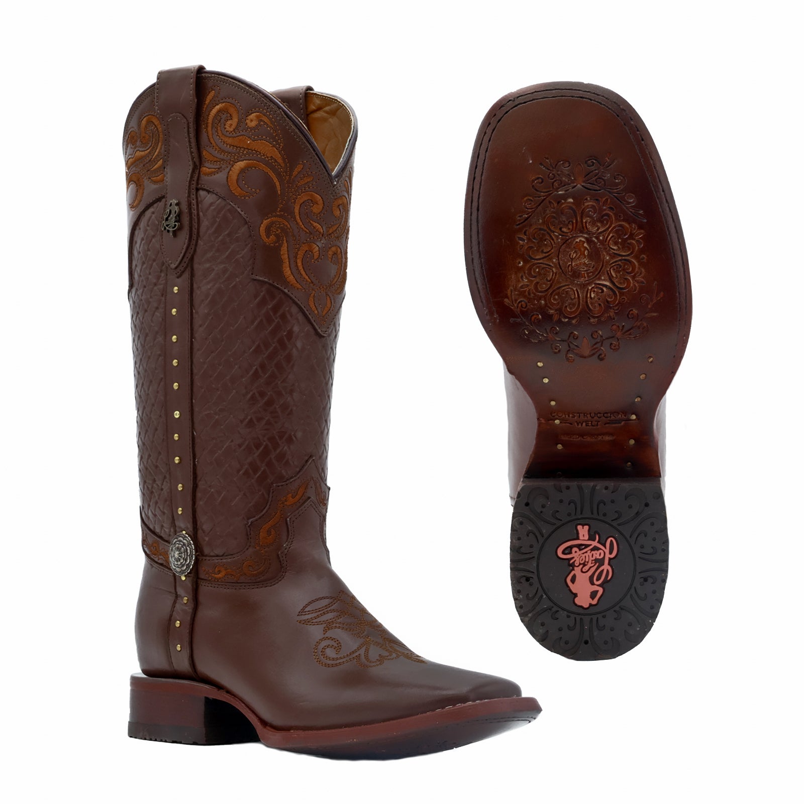 Bota vaquera para dama de piel modelo Montana