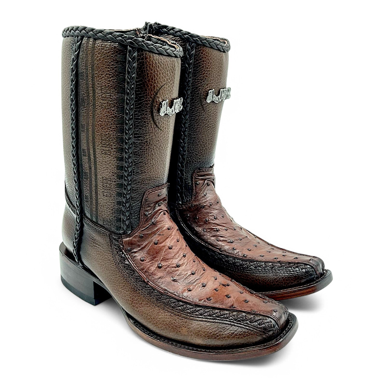 Botin Jefe En Piel De Avestruz