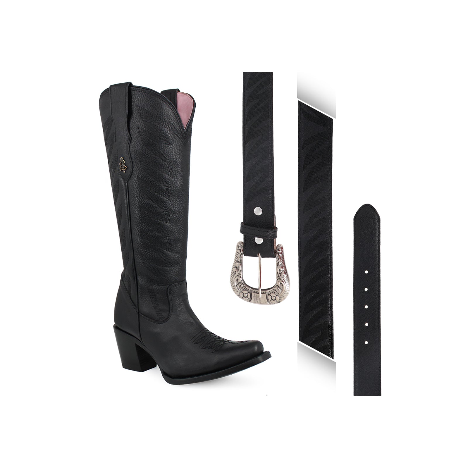 Combo Bota Y Cinto A Elegir Para Dama Bota Bandida