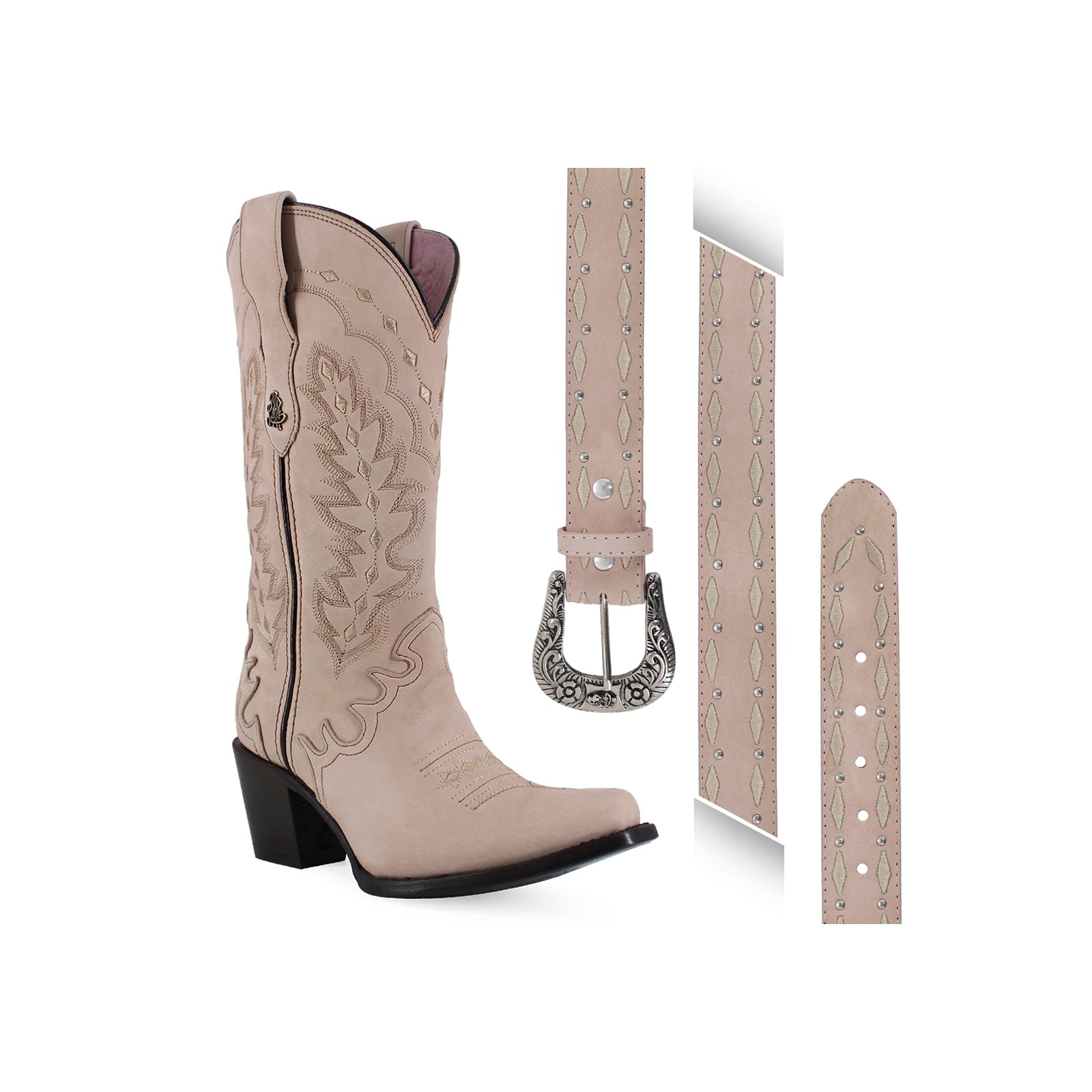 Combo Bota Y Cinto A Elegir Para Dama Bota Barbie