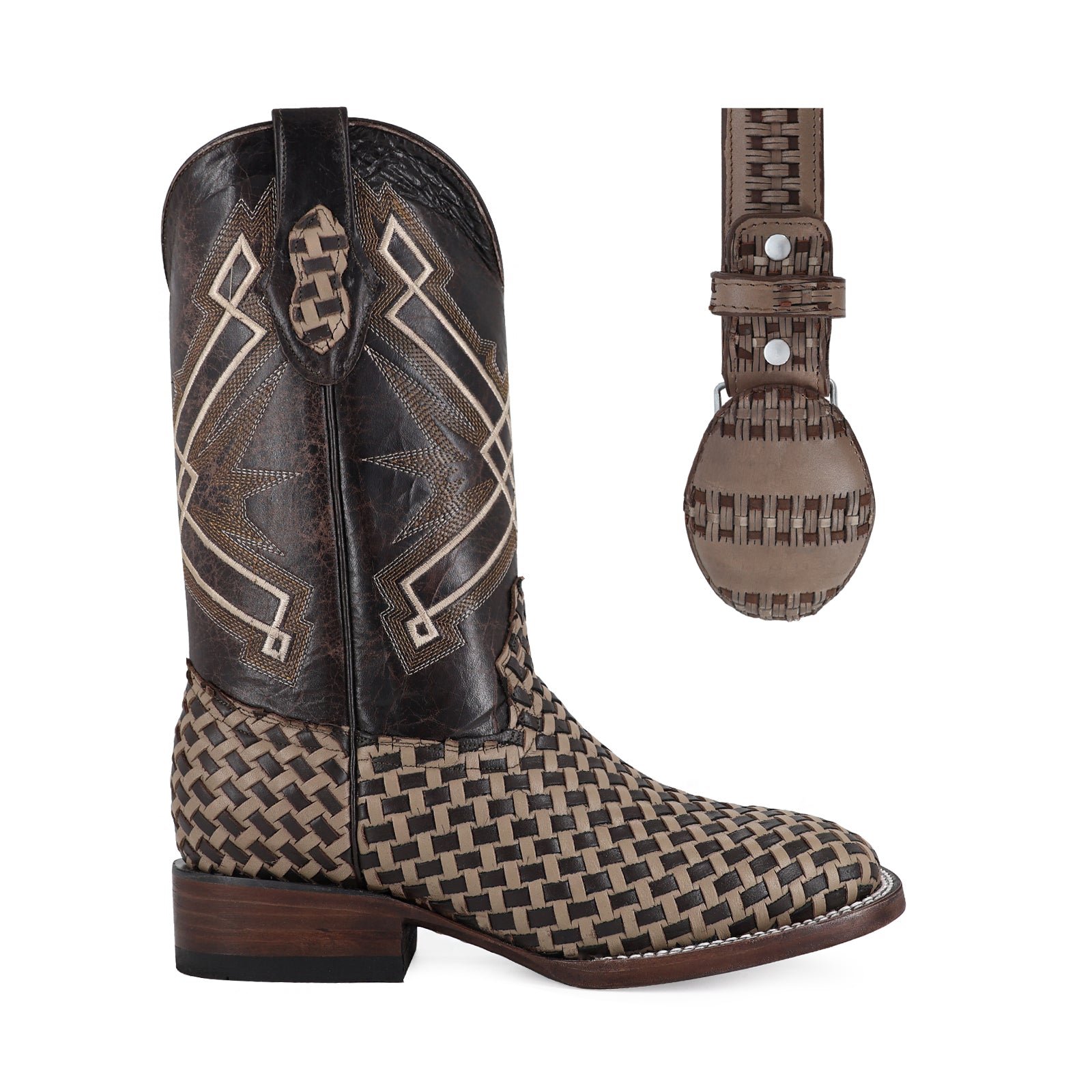 Combo Bota Y Cinto Vaq A Elegir Bota Bulldog Petatillo Beige