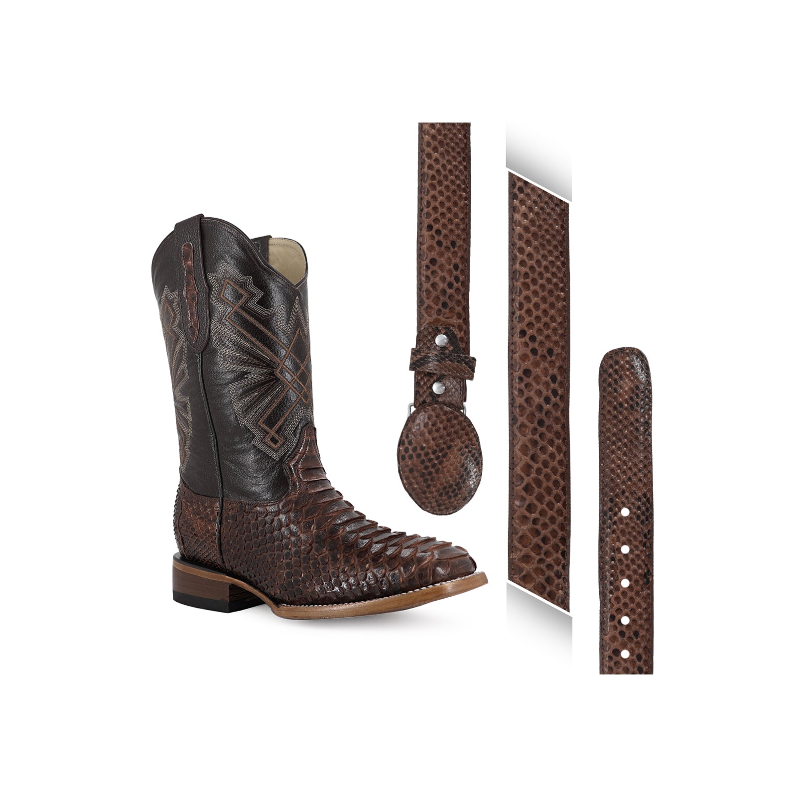 Combo Bota Y Cinto Vaq A Elegir Bota Bulldog Piton Cafe