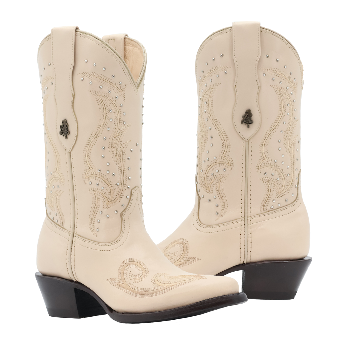 Bota vaquera para dama de piel modelo camelia