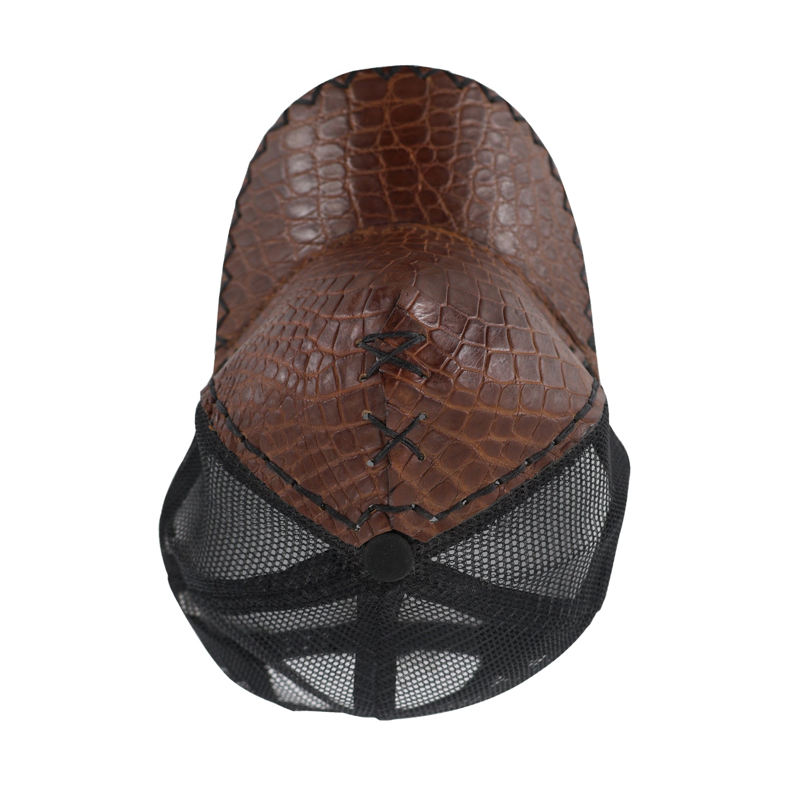 Gorra En Piel De Cocodrilo