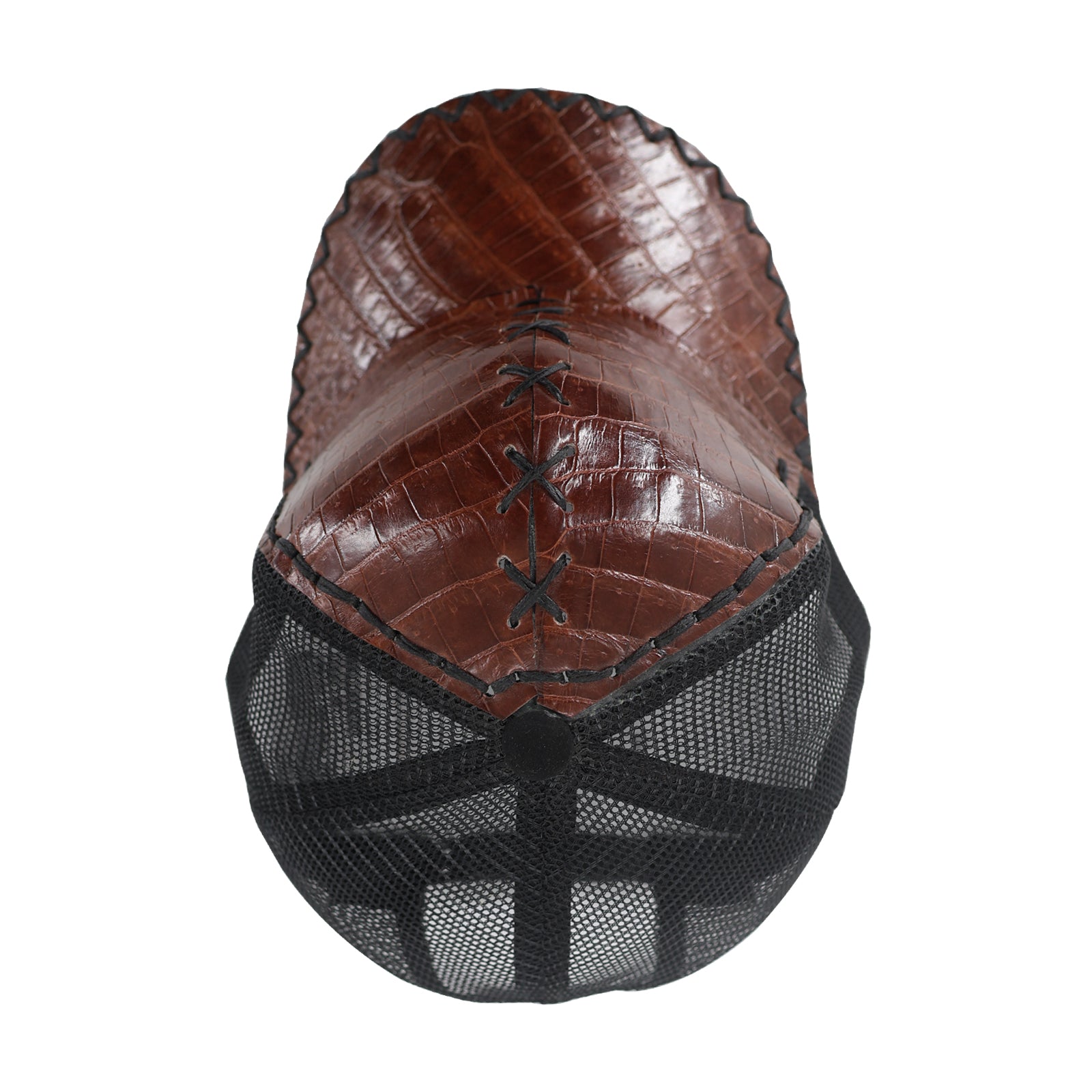 Gorra En Piel De Cocodrilo