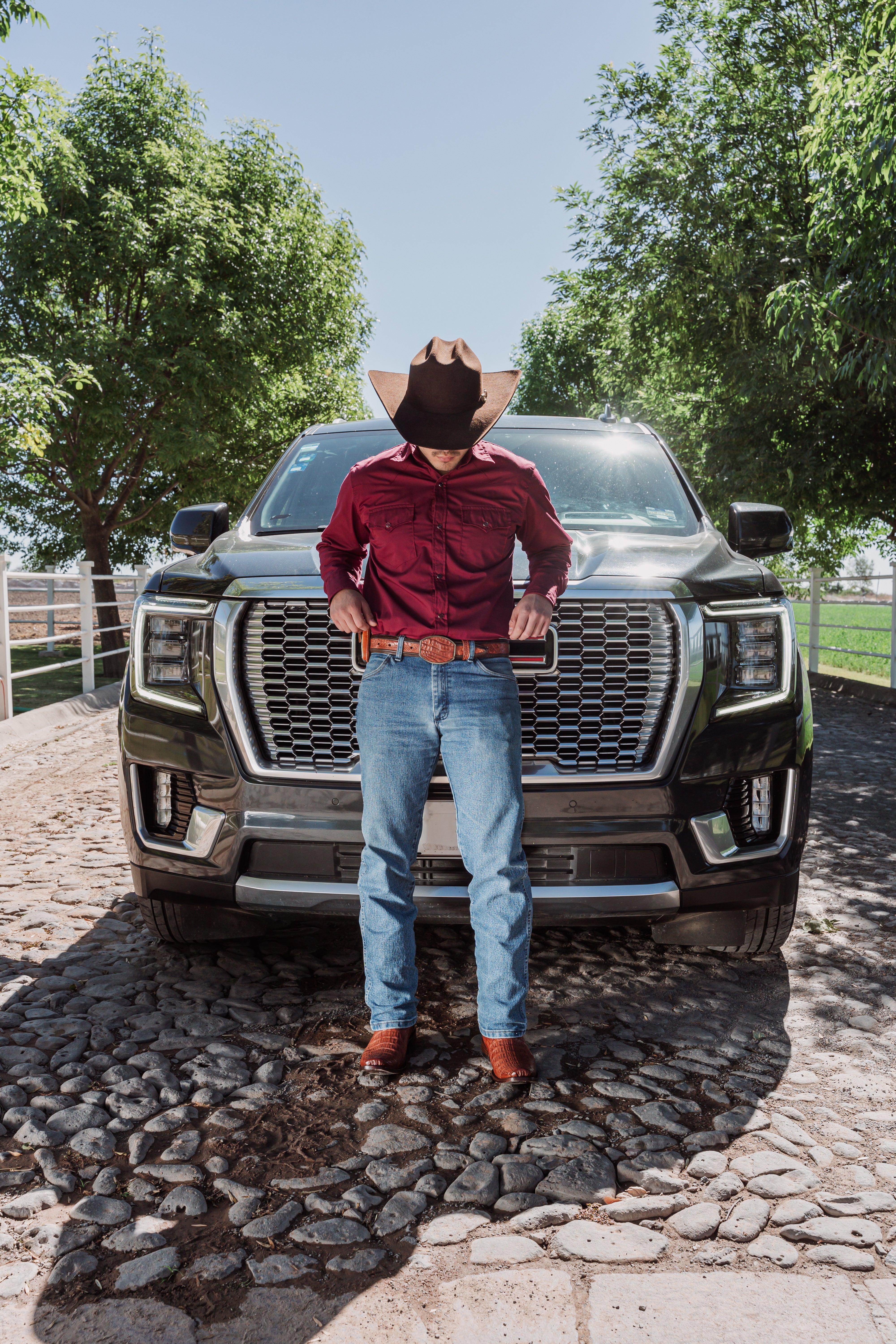 Bota Vaquera Dubai Cocodrilo Lomo Coñac