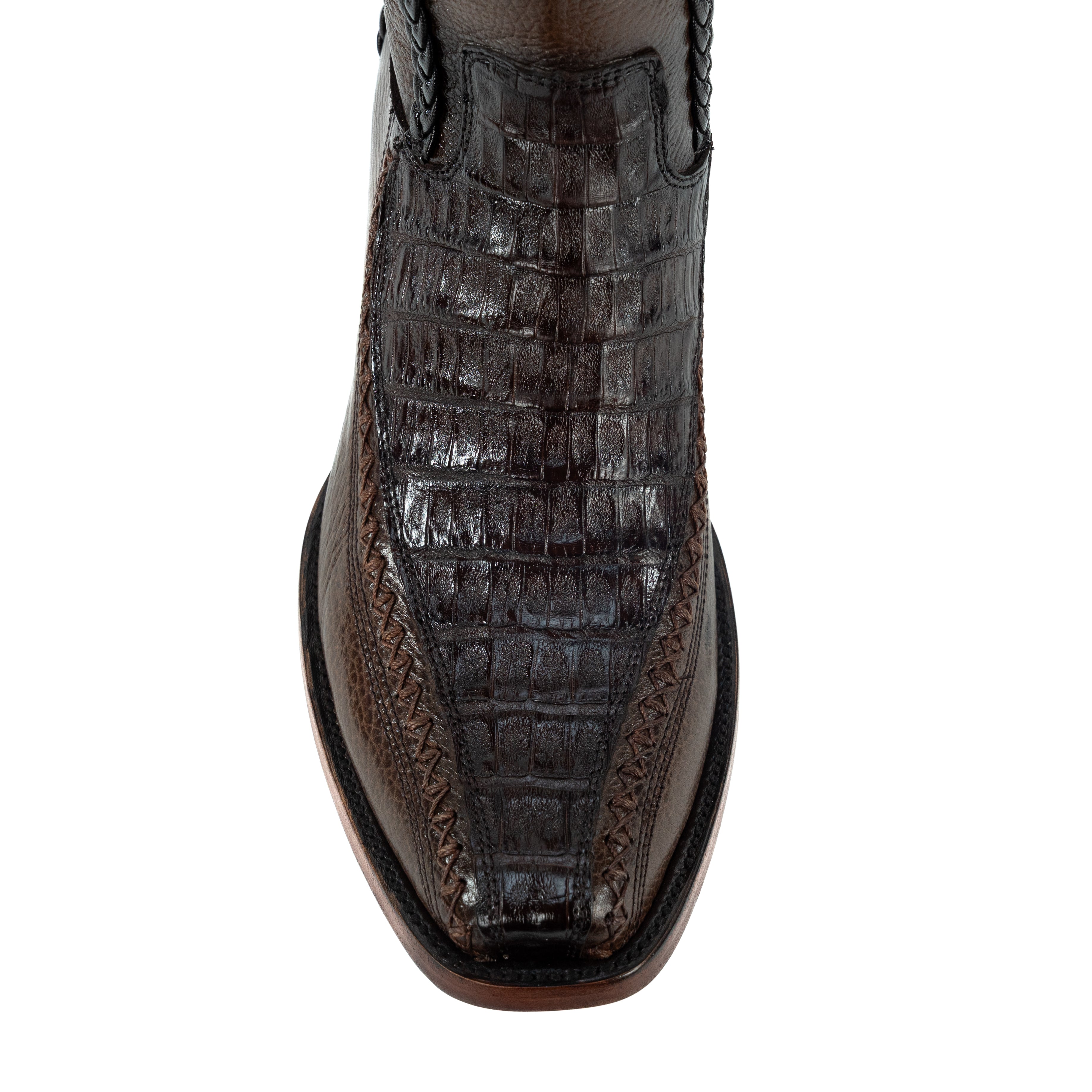 Botin Jefe En Piel De Cocodrilo Belly