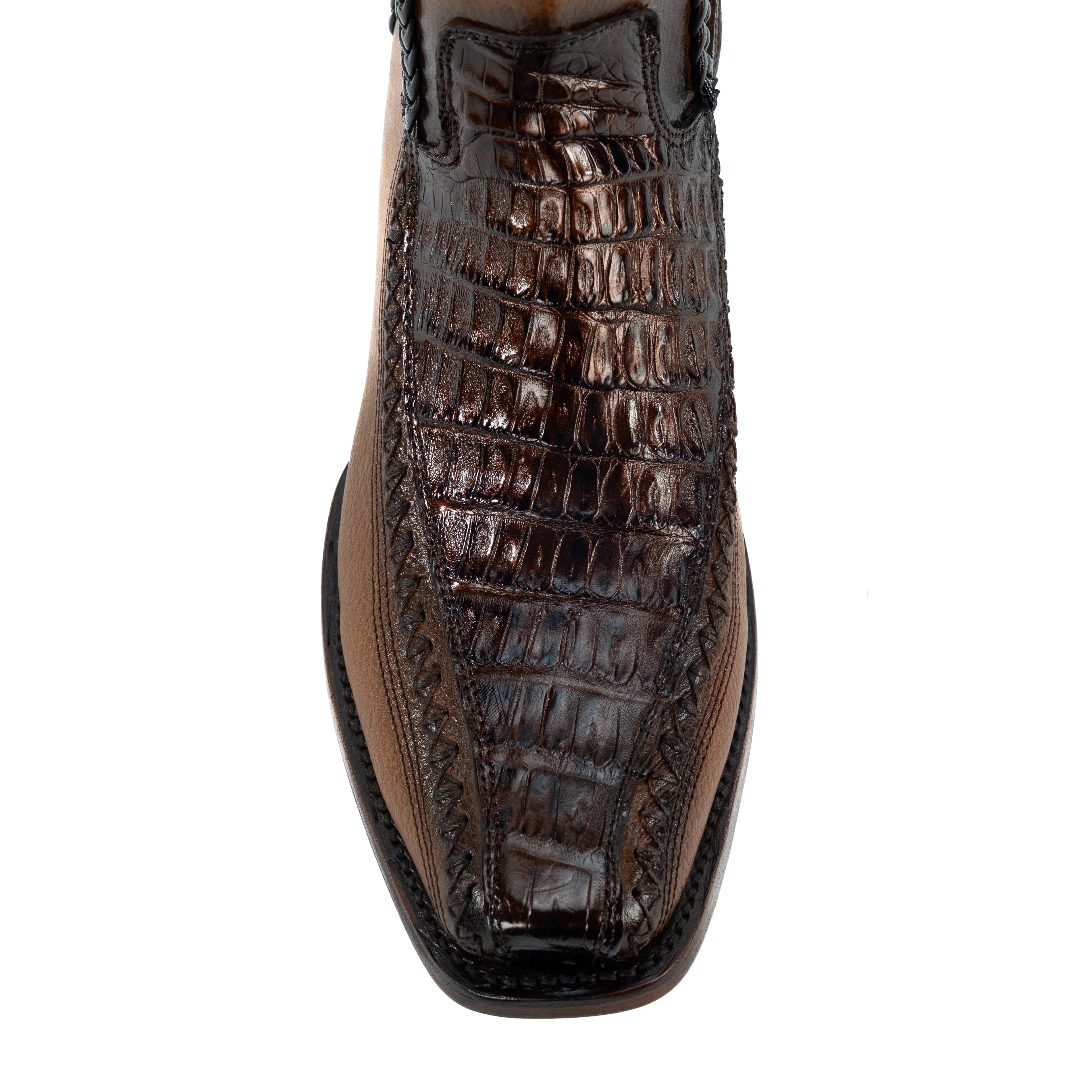 Botin Jefe En Piel De Cocodrilo Belly