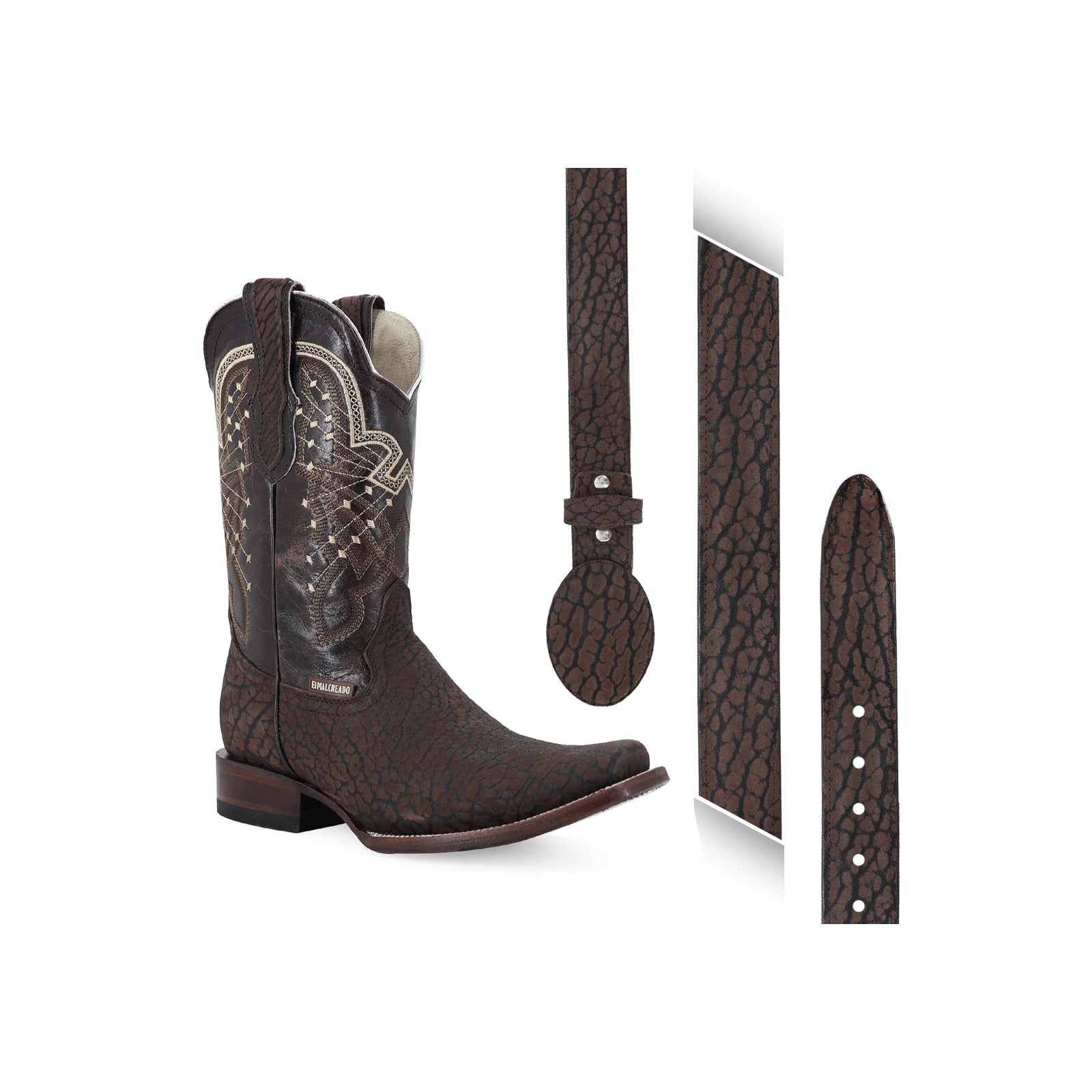 Combo Bota Y Cinto Vaq A Elegir Bota Dubai Cuello De Toro