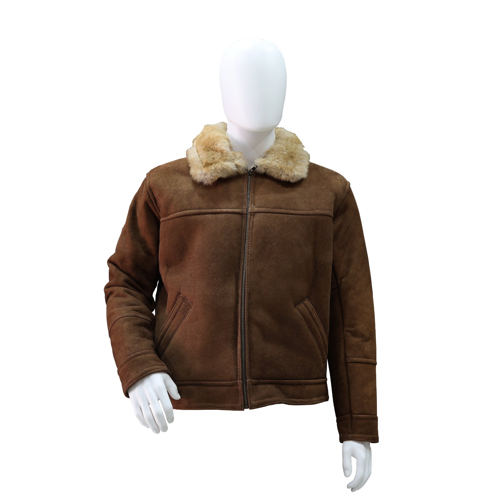 Chamarra Raleigh Borrego Puntas Natural