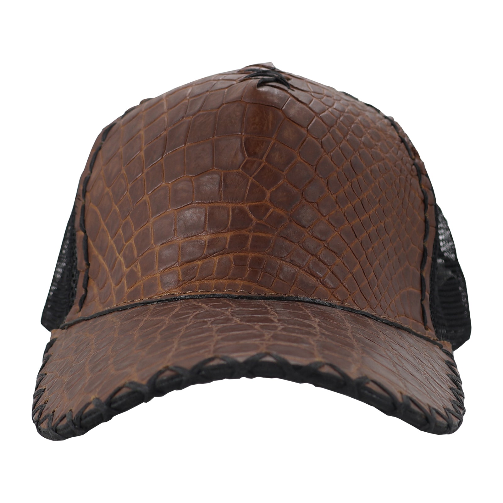 Gorra En Piel De Cocodrilo