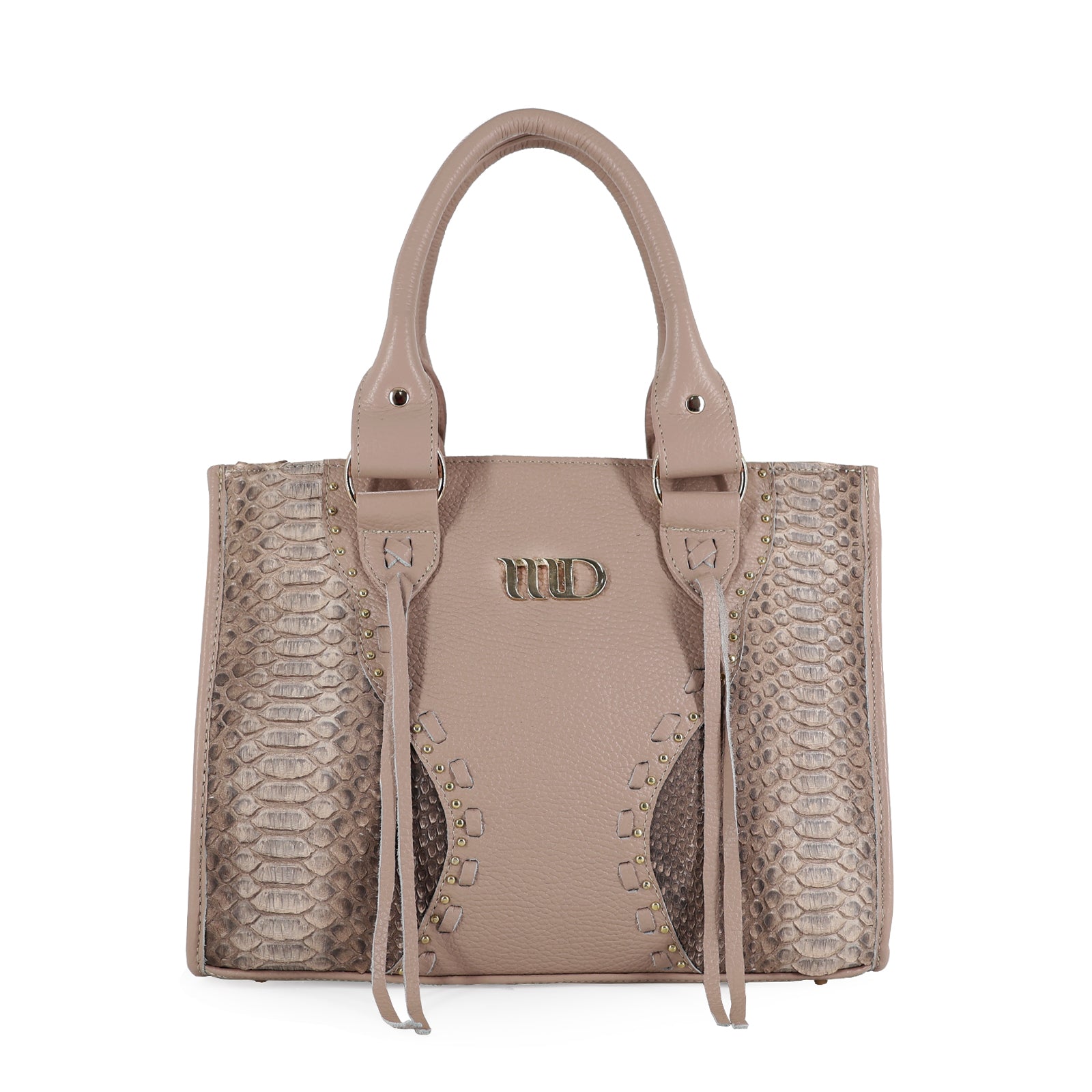 BOLSO CON CADENA EN PIEL GENUINA DE PITÓN