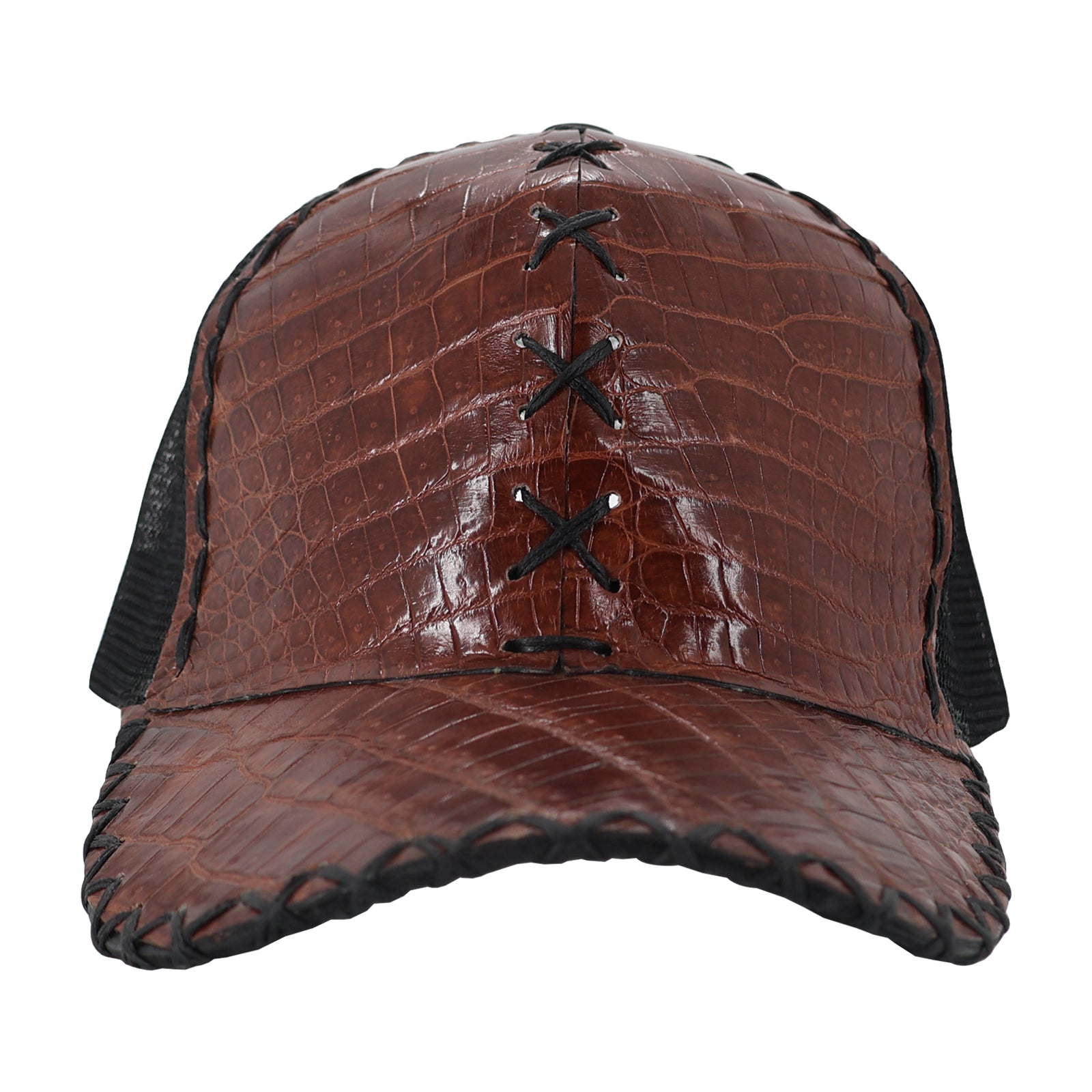 Gorra En Piel De Cocodrilo