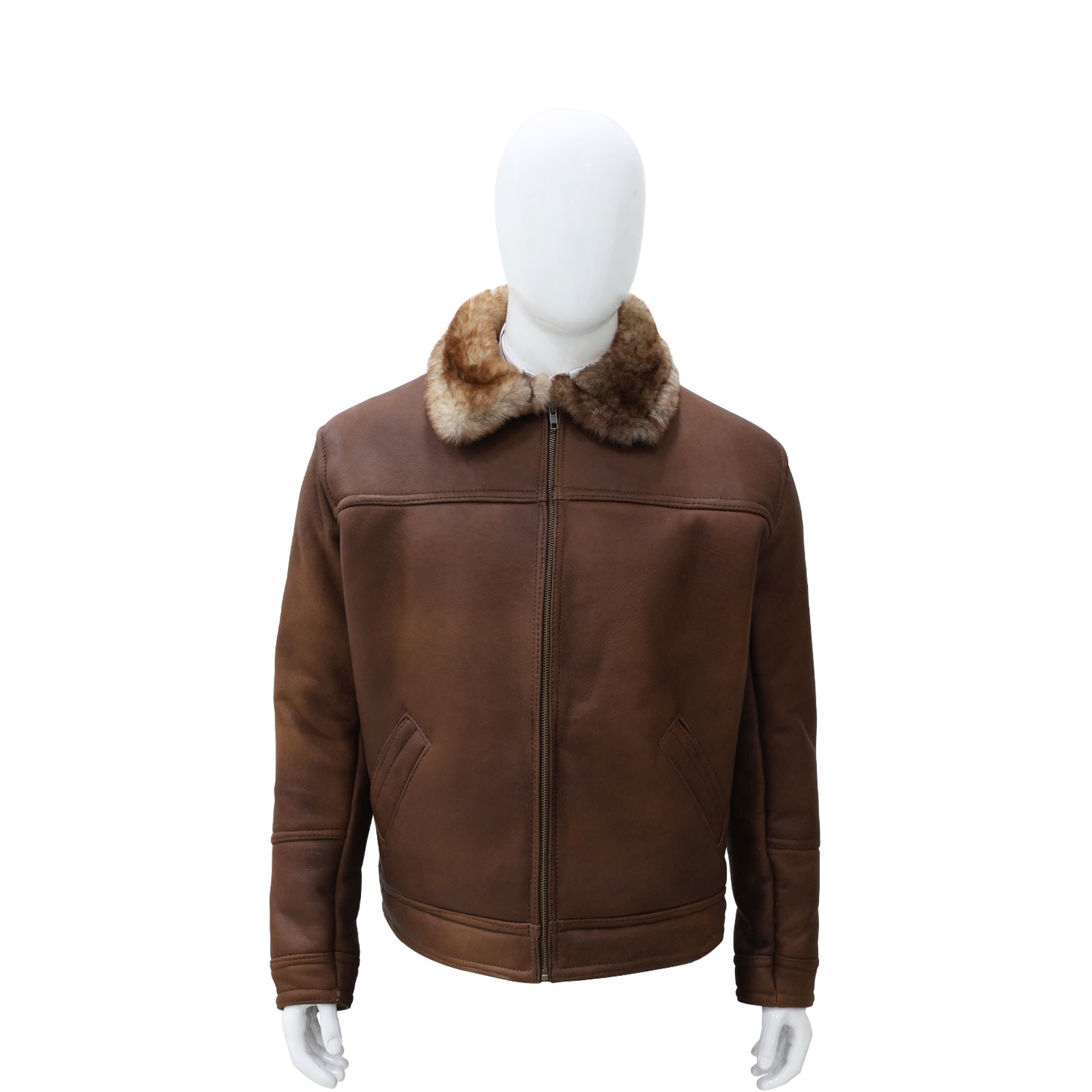 Chamarra Natural Corta Malboro Borrego