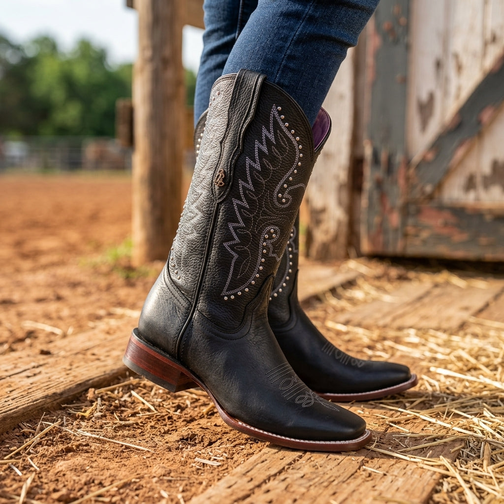 Bota vaquera para dama de piel modelo Liberty