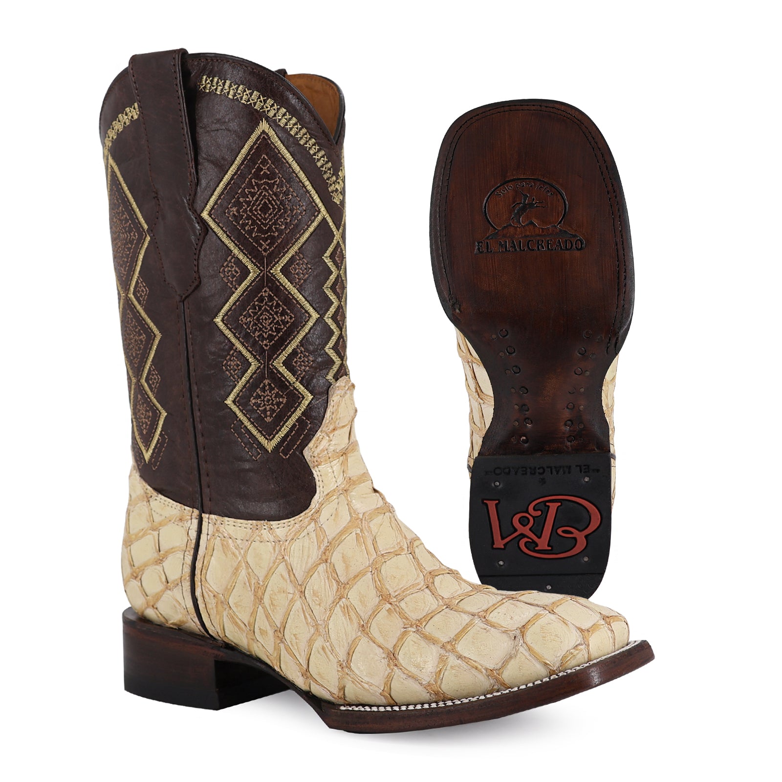 Bota Vaquera Bulldog Pescado Paja