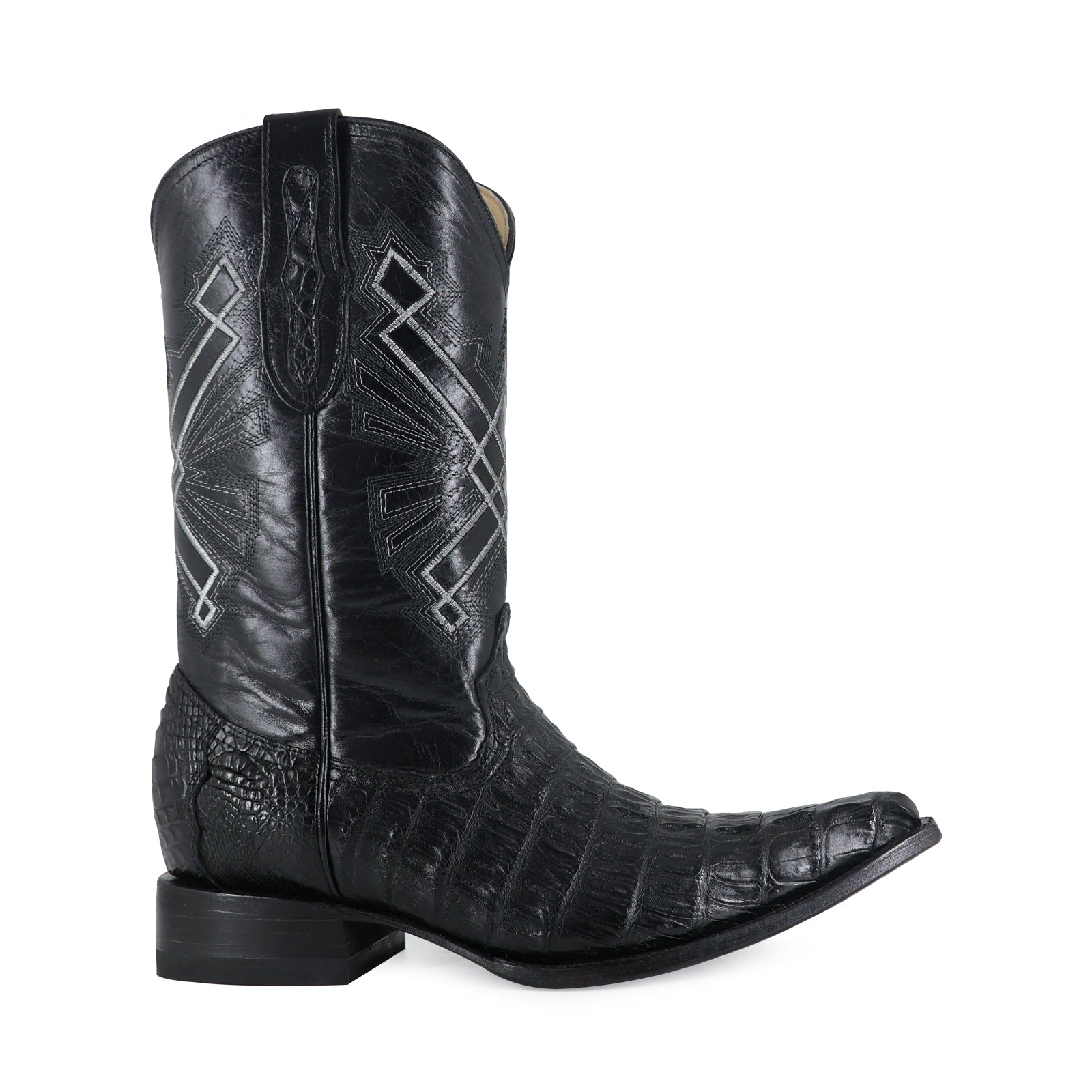 Bota Vaquera Chihuahua Cocodrilo Cola Negro