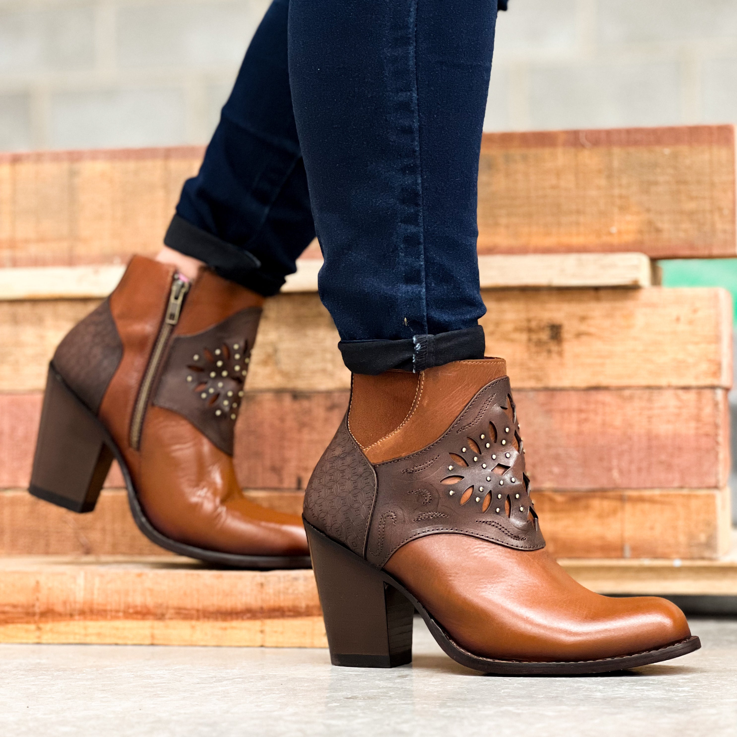 Bota Casual para dama de piel modelo Ohio