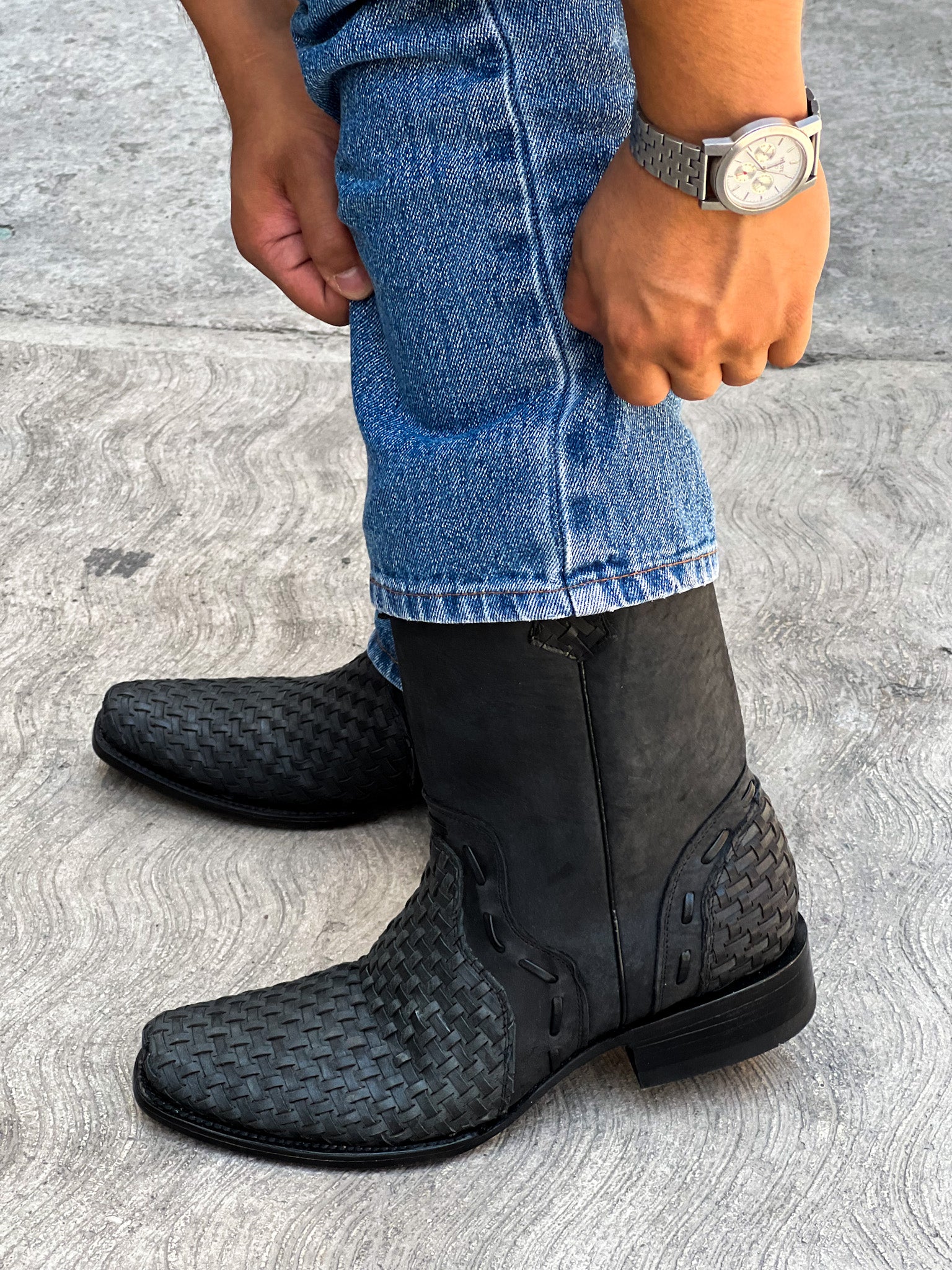 Bota Vaquera Franco Petatillo Negro