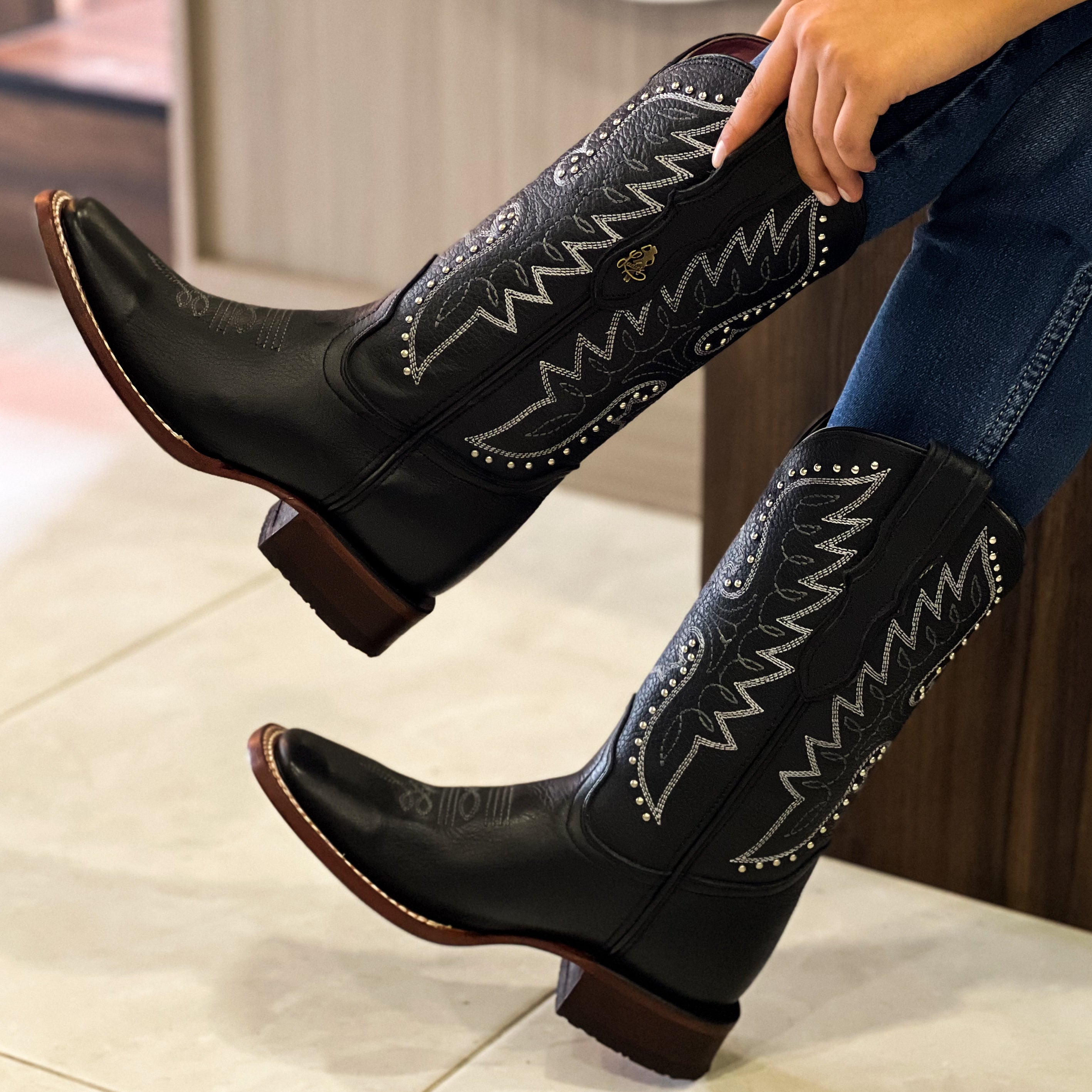 Bota vaquera para dama de piel modelo Liberty