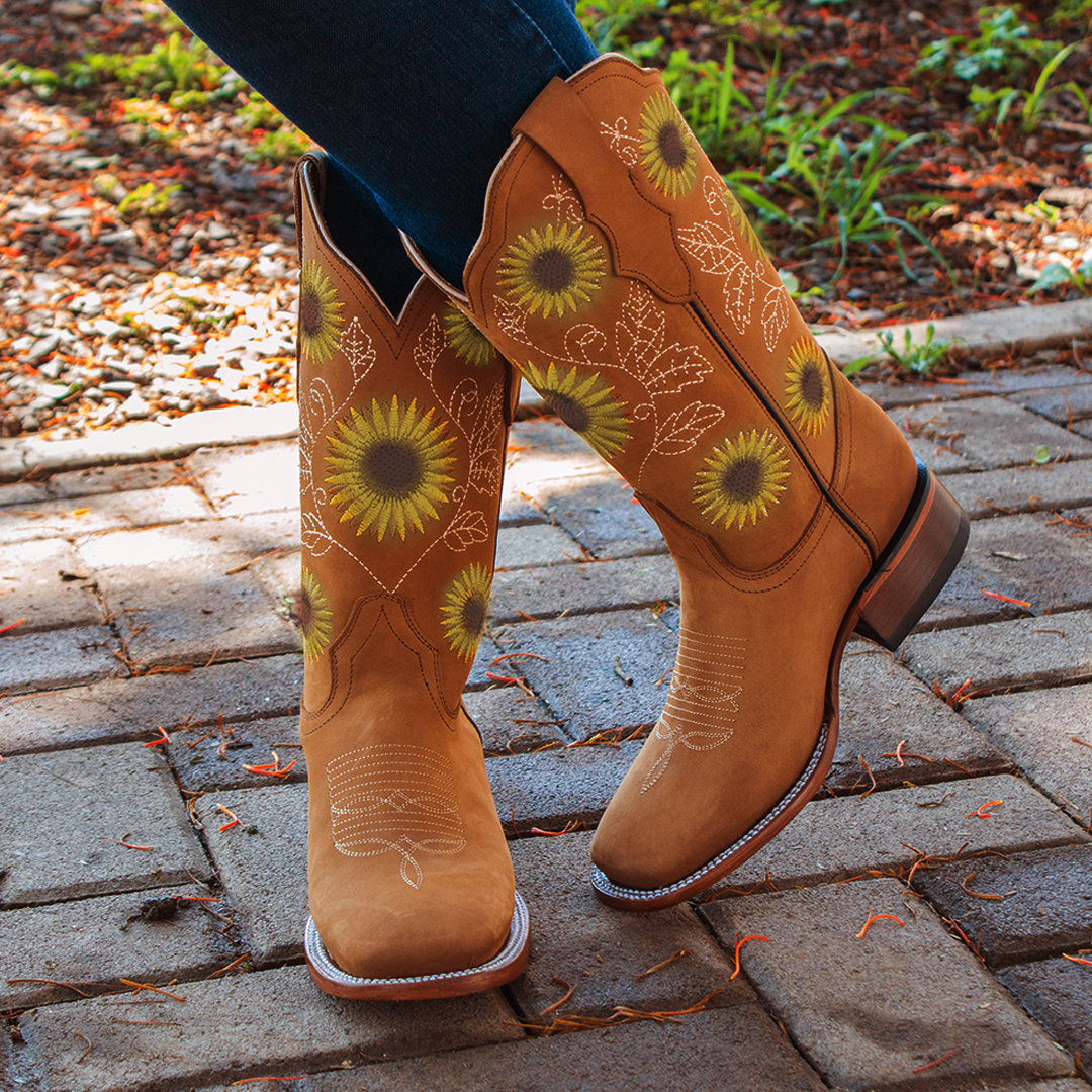 Bota vaquera para dama de piel modelo Luciana LM18 - Ladies el Malcreado