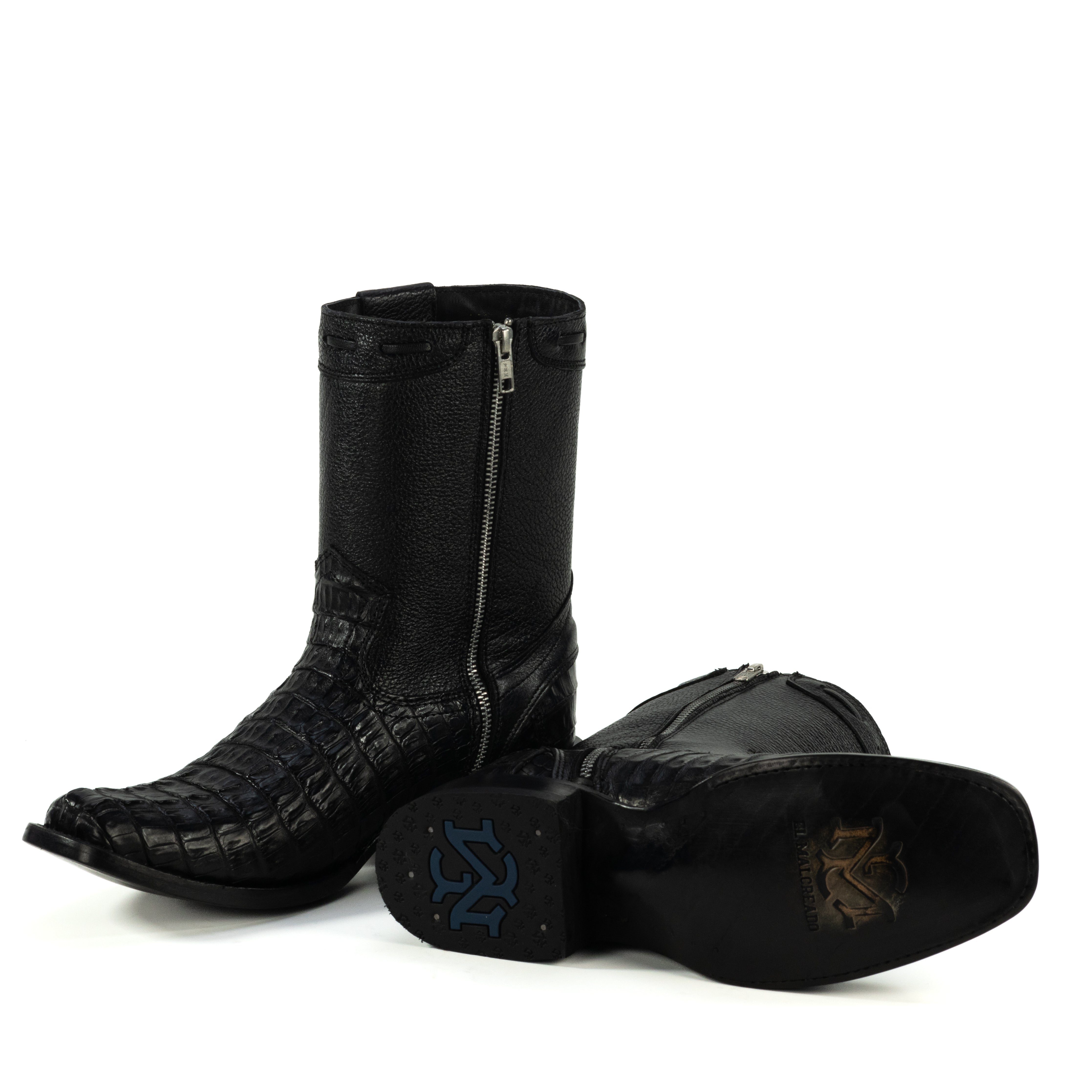 Botin Dylan En Piel De Cocodrilo