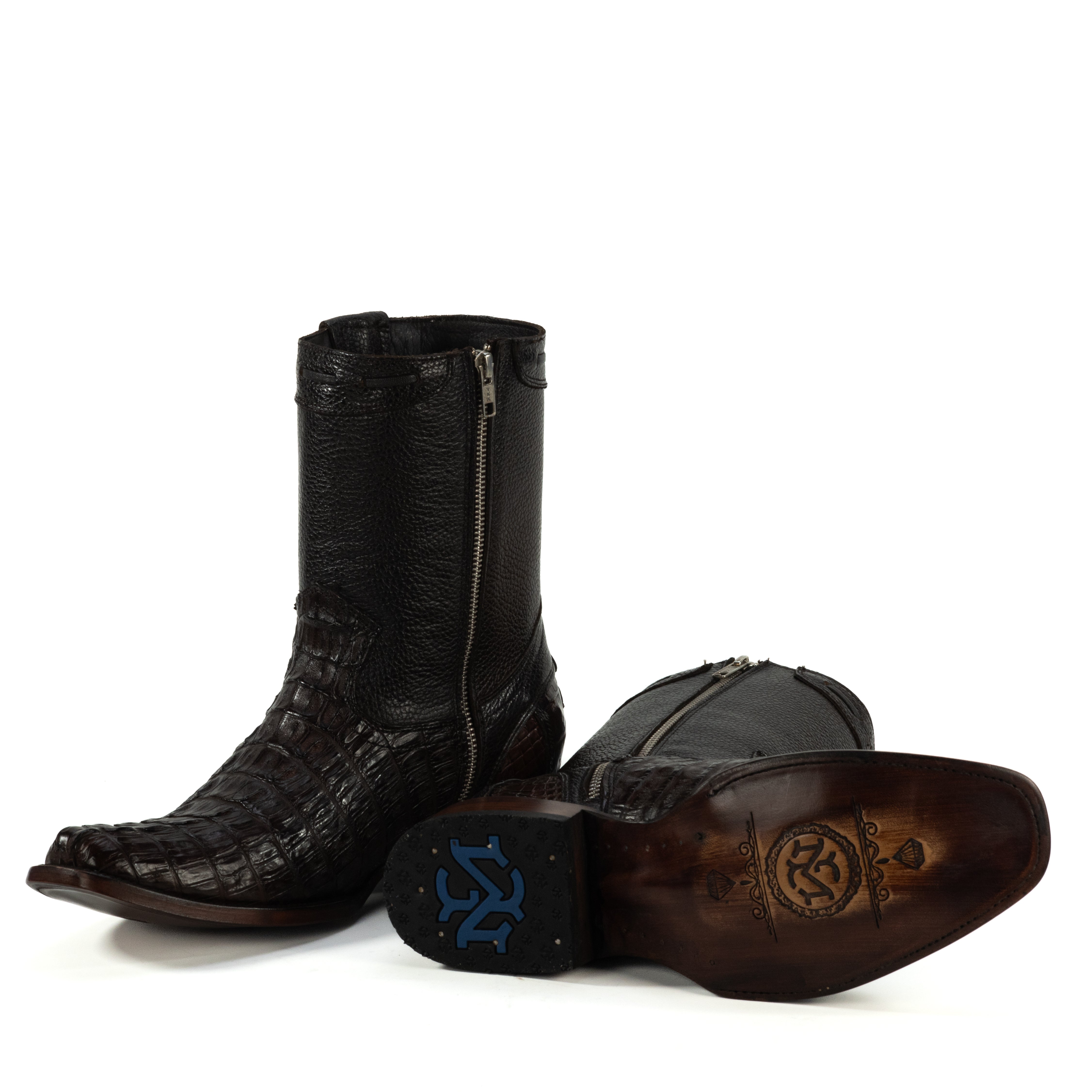 Botin Dylan En Piel De Cocodrilo