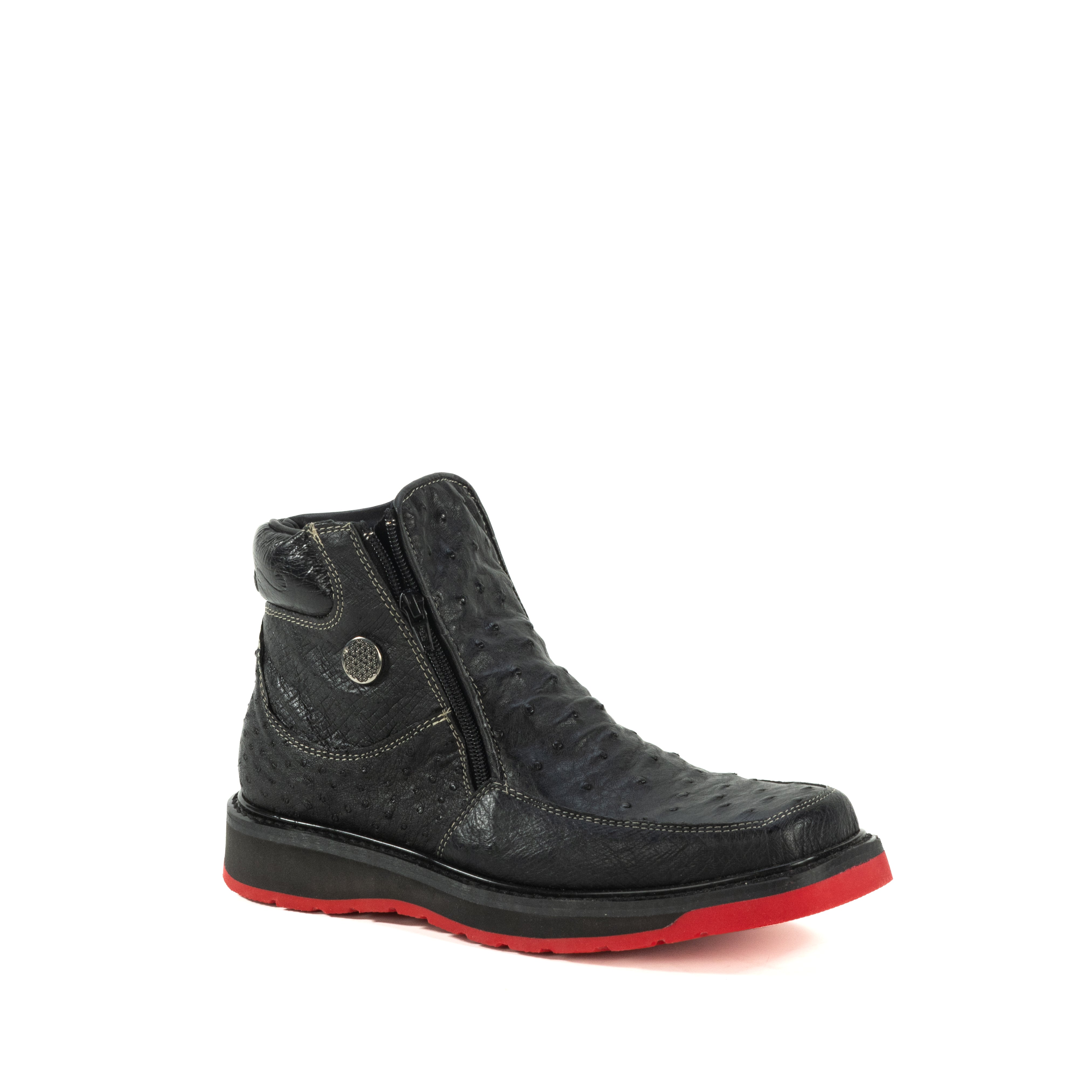 Botin Macho En Piel De Avestruz