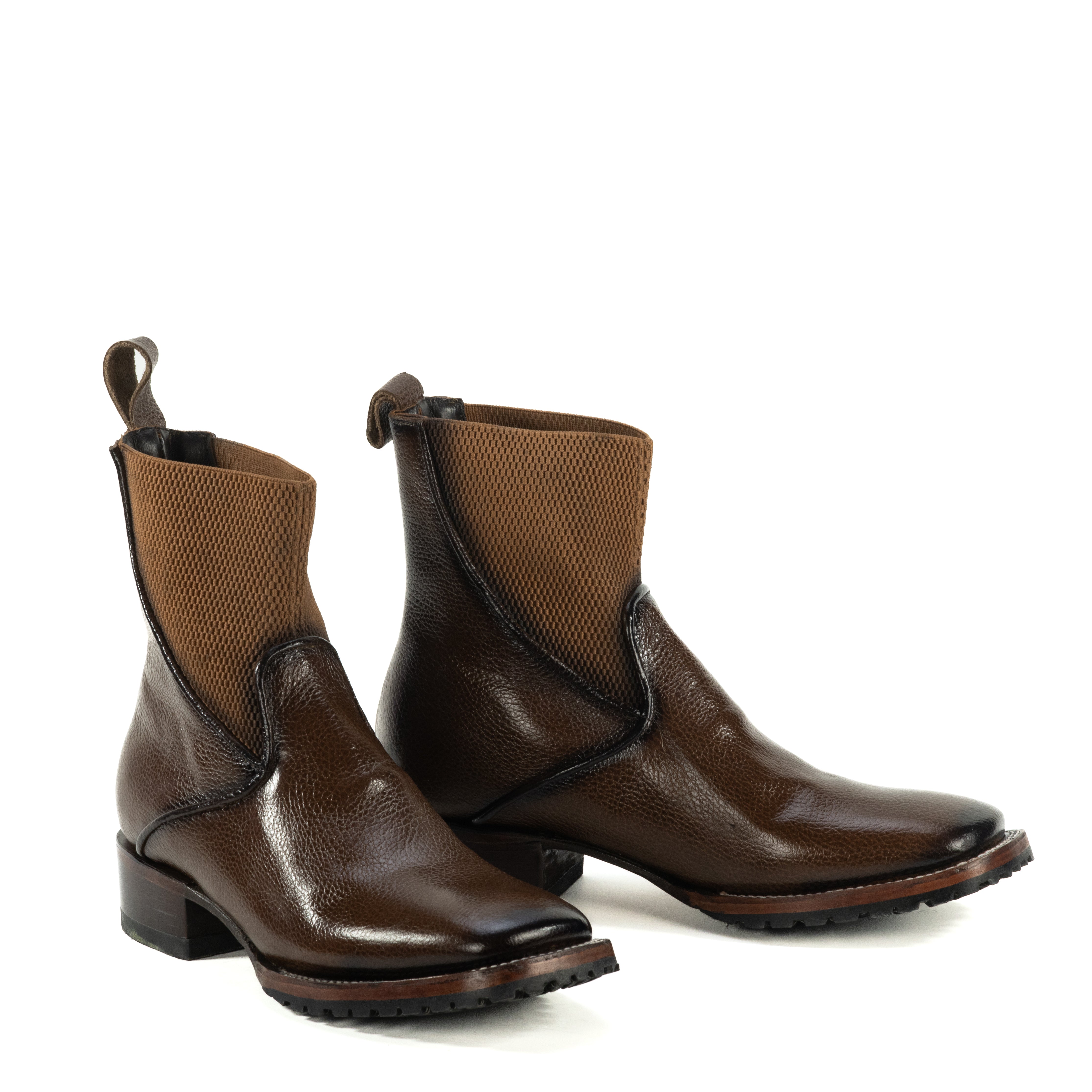 Botin Felino En Piel De Res