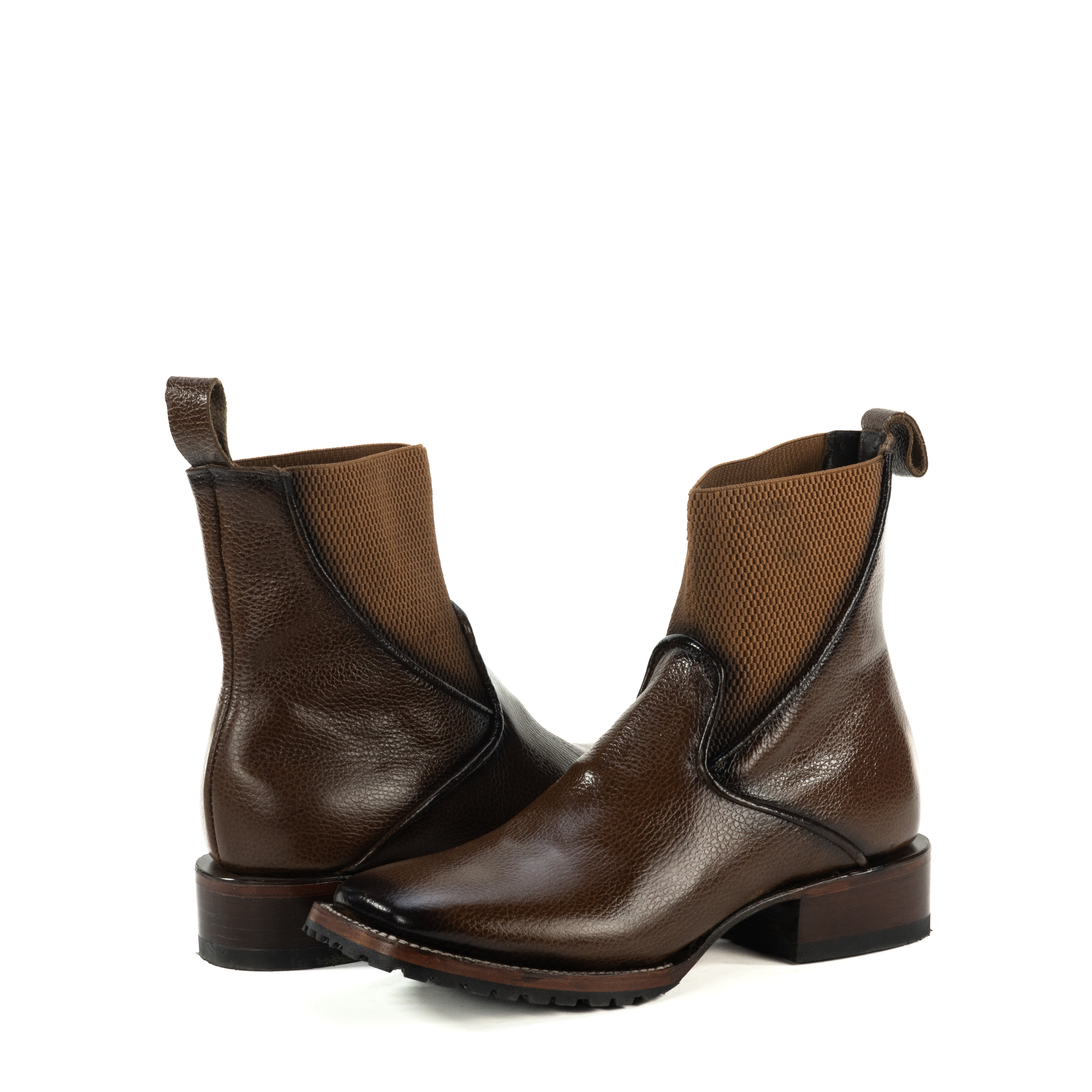 Botin Felino En Piel De Res