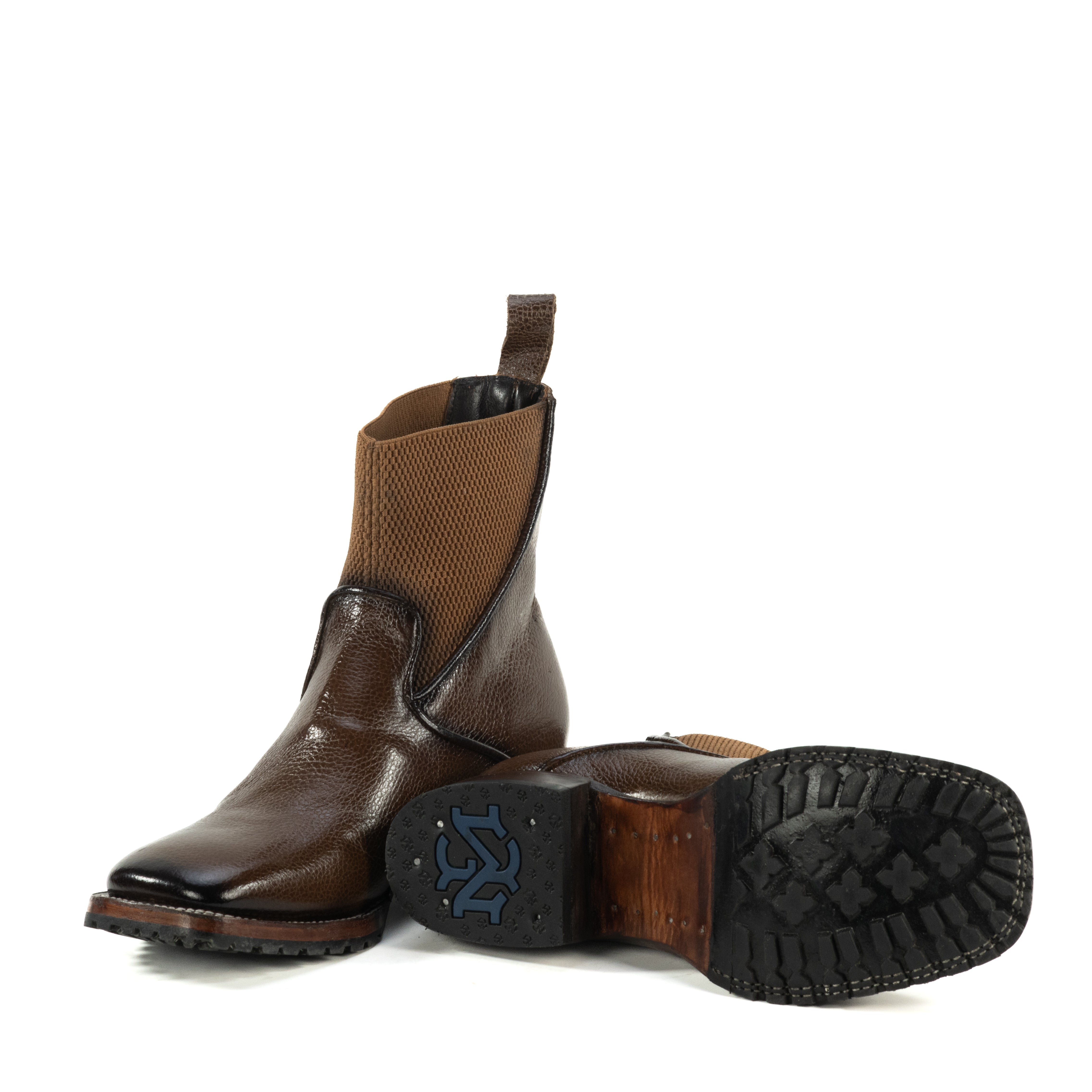 Botin Felino En Piel De Res