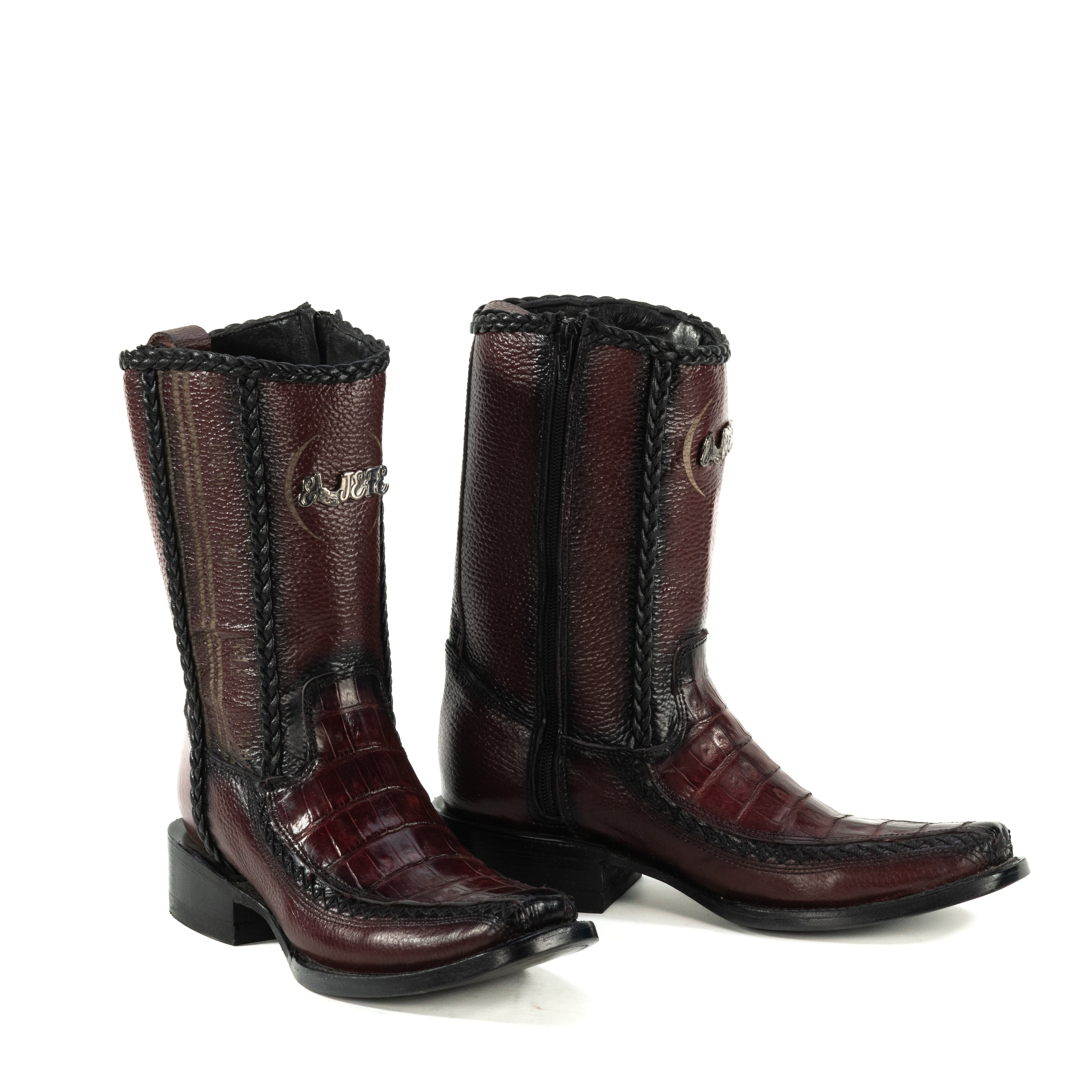 Botin Jefe En Piel De Cocodrilo Belly