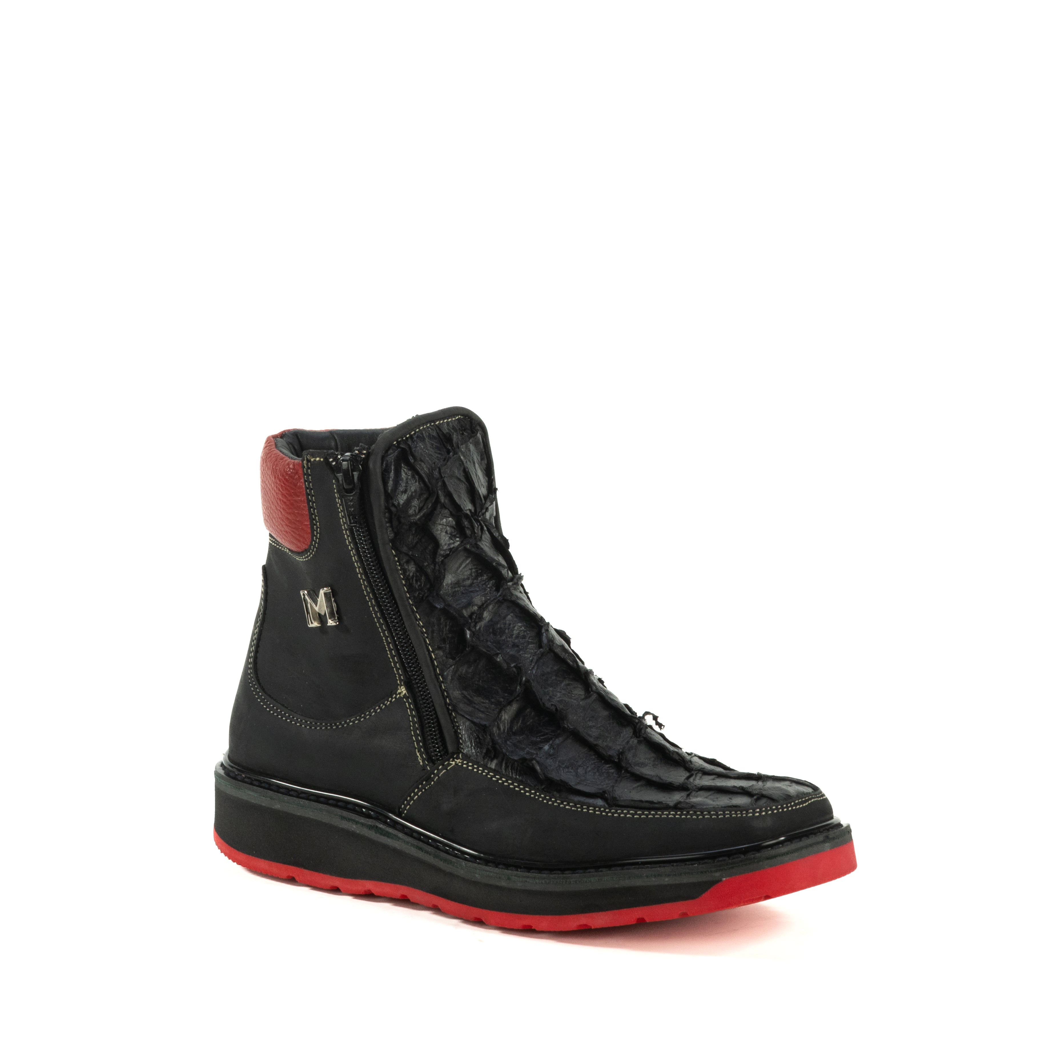 Botin Macho En Piel De Pescado