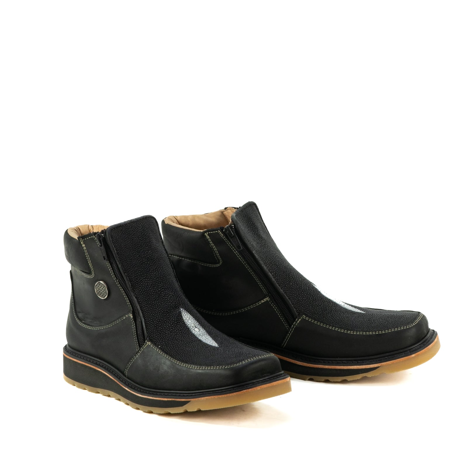 Botin Macho En Piel De Mantarraya