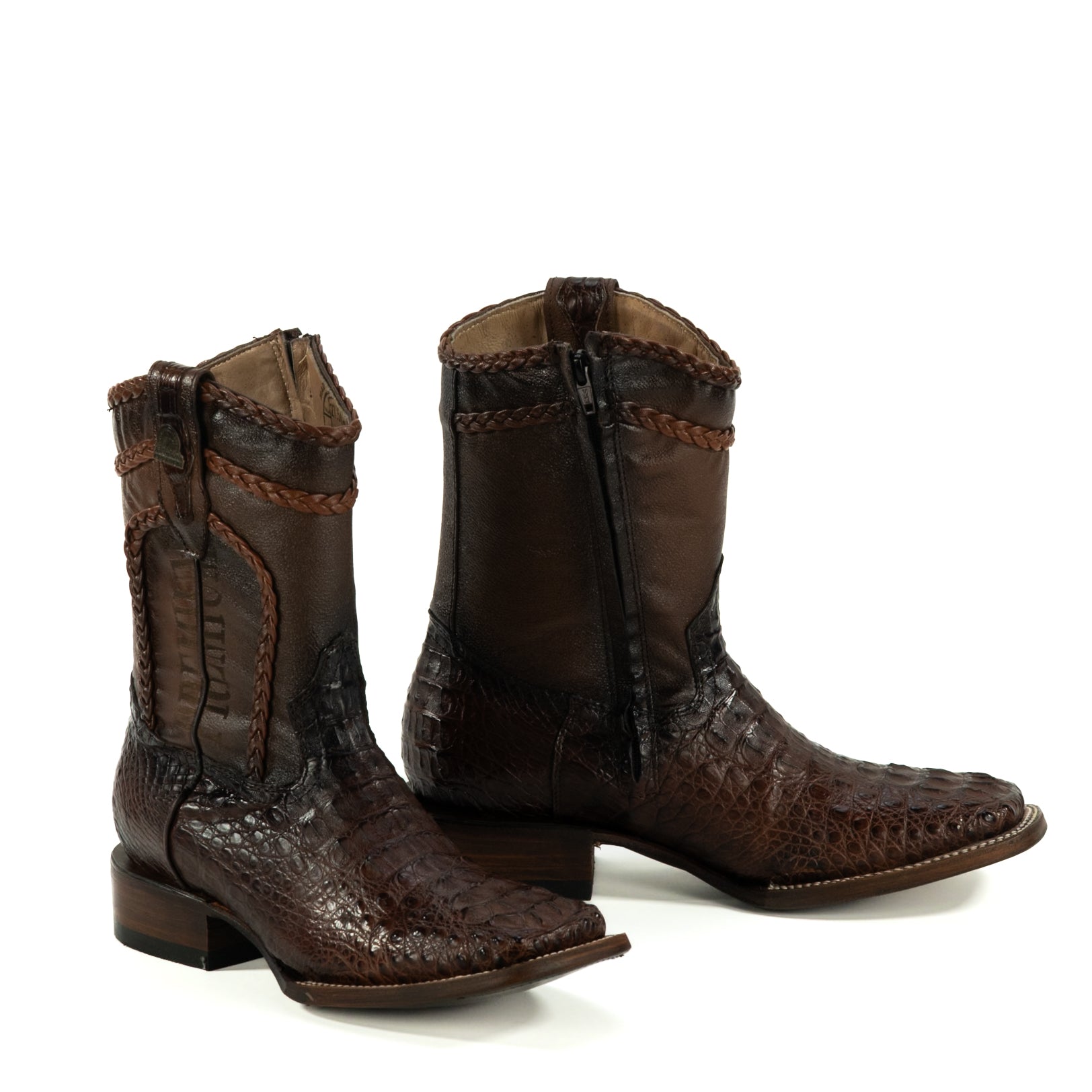 Botin Mauro En Piel De Nuca De Cocodrilo