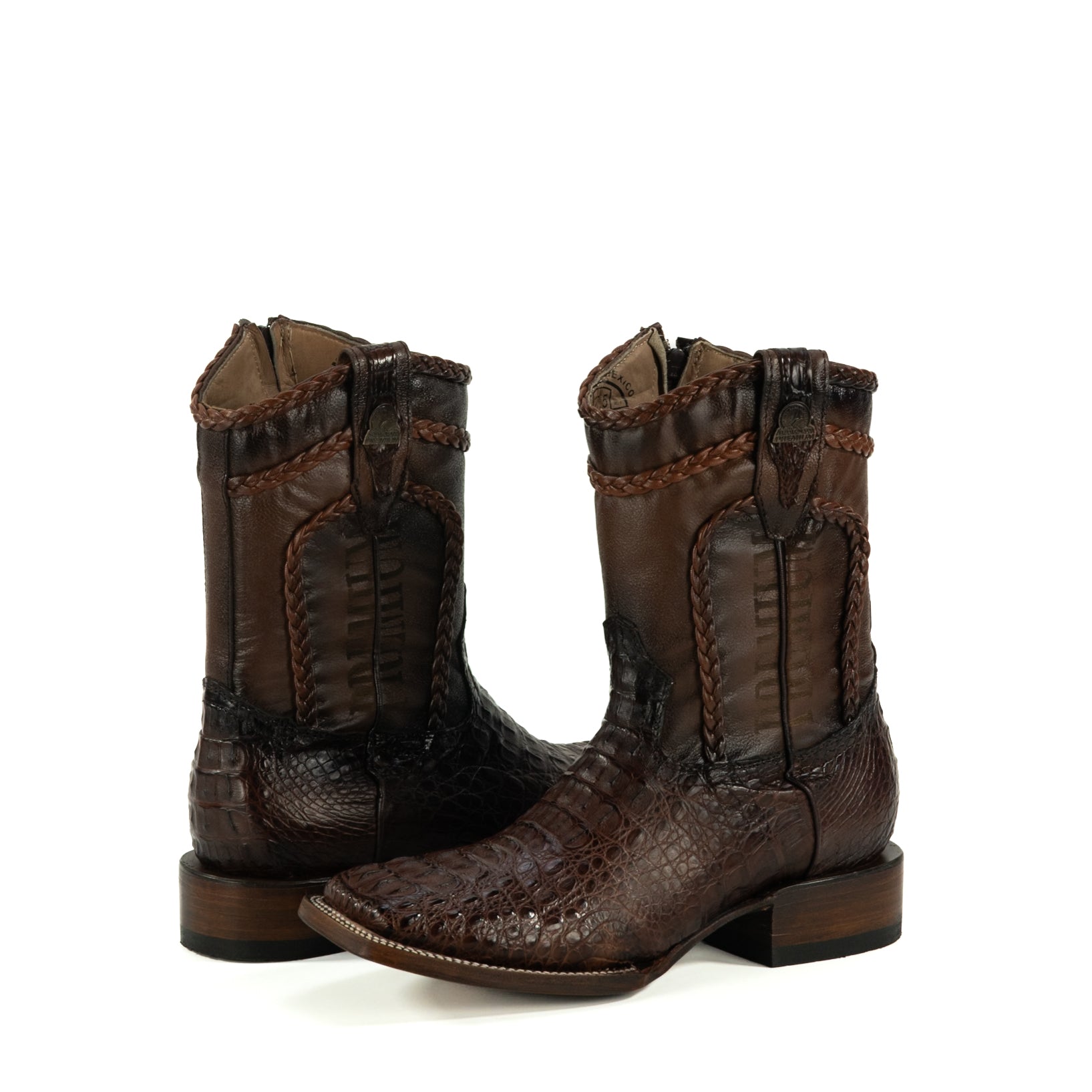 Botin Mauro En Piel De Nuca De Cocodrilo