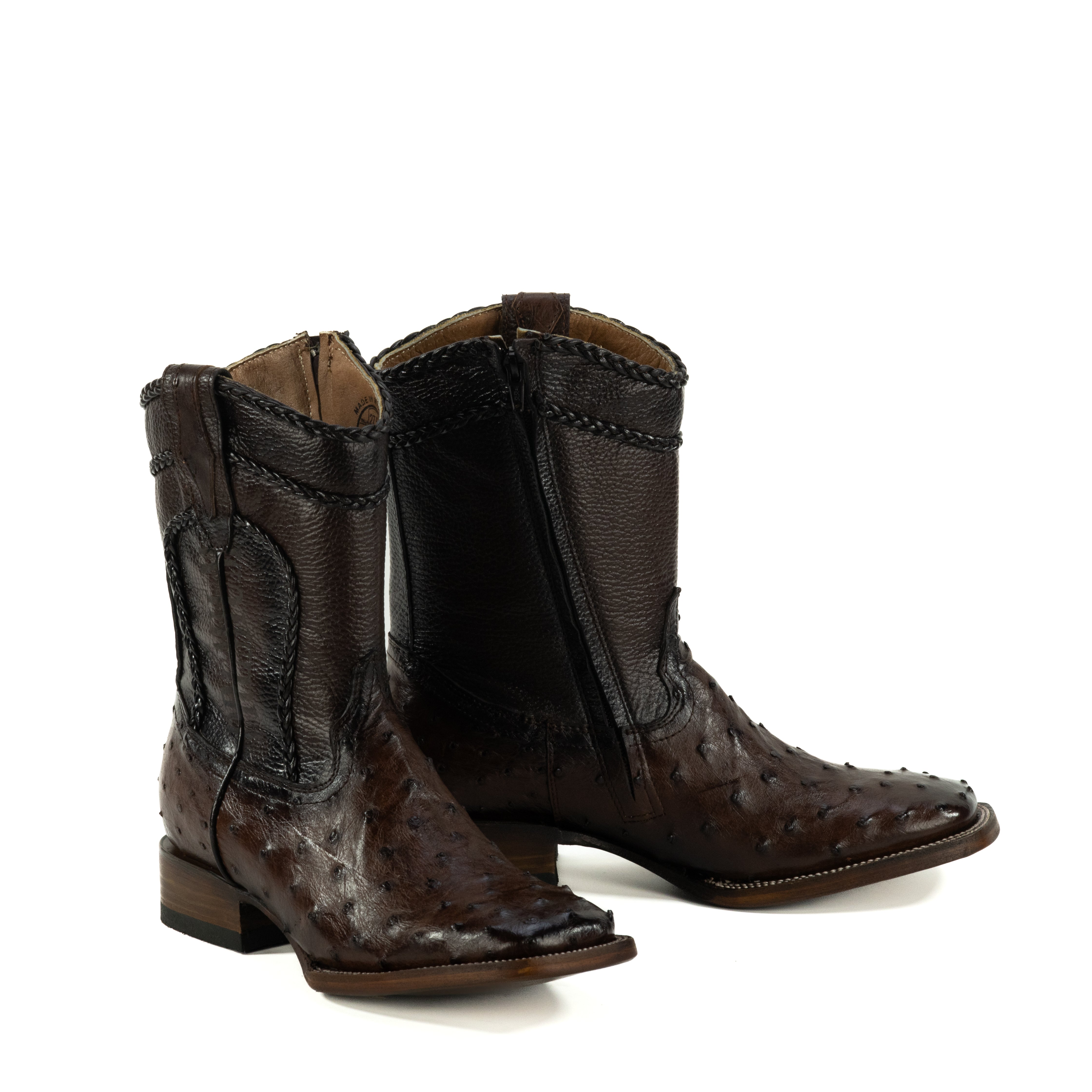 Botin Mauro En Piel De Avestruz