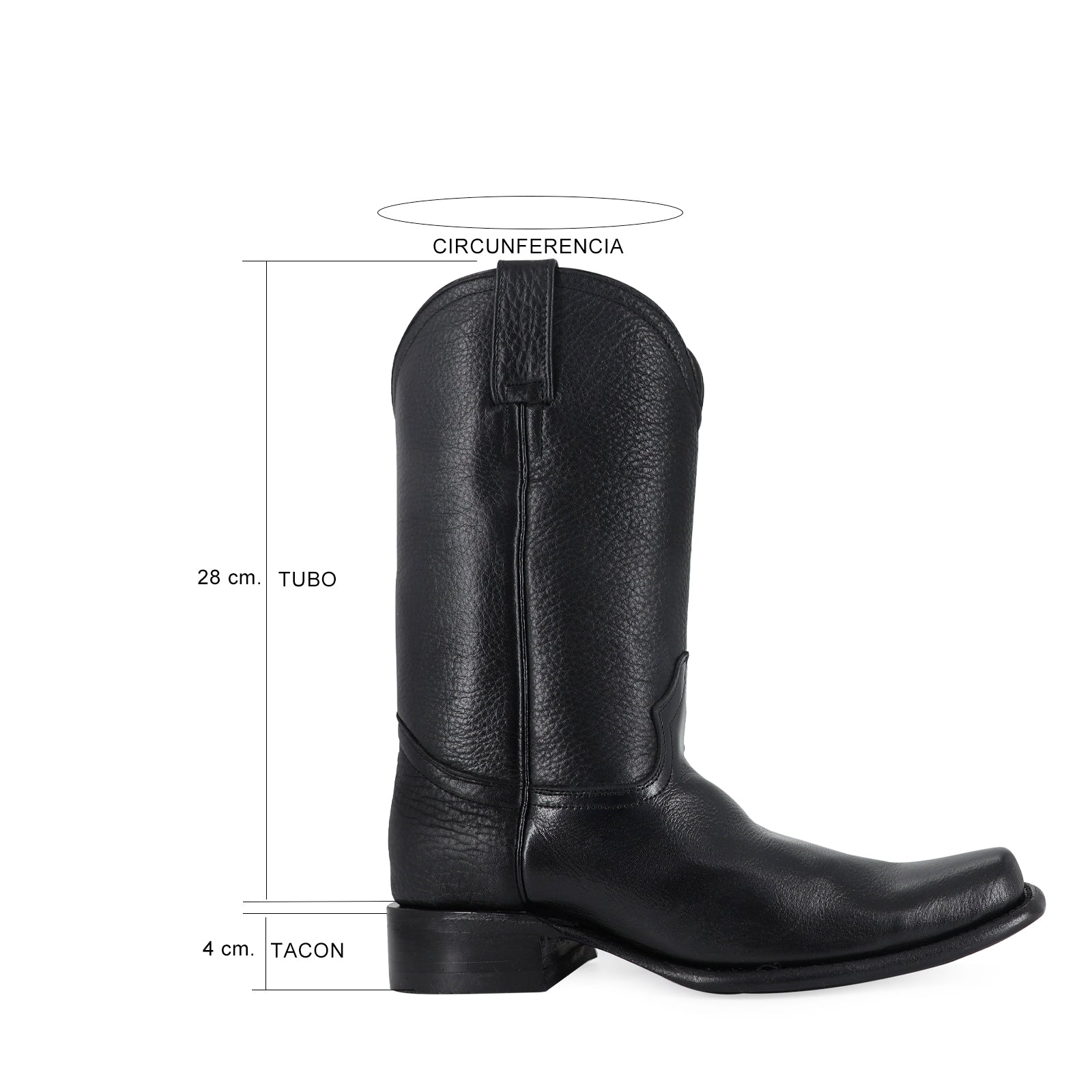Combo Bota Y Cinto Vaq A Elegir Bota Dubai Floter Negro