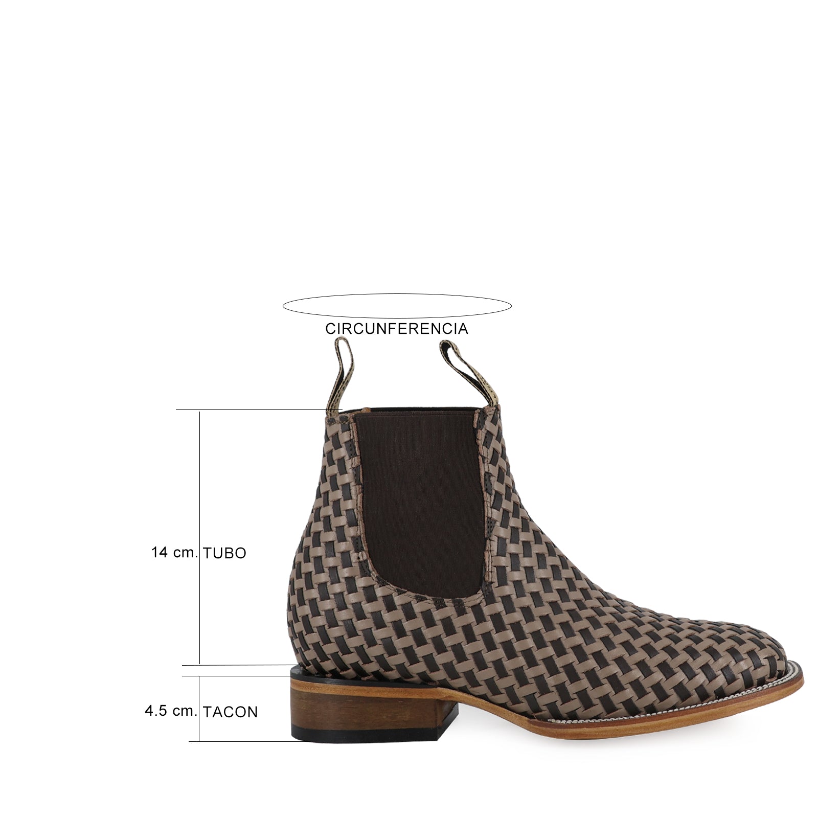 Combo Bota Y Cinto Vaq A Elegir Botin Petatillo Beige