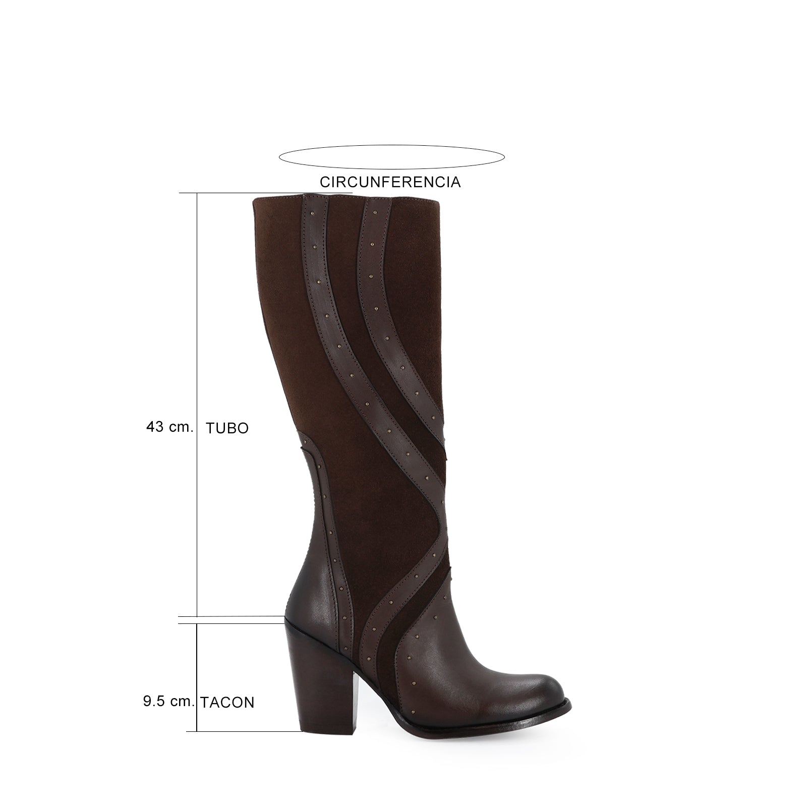 Bota casual para dama de piel modelo Soberbia