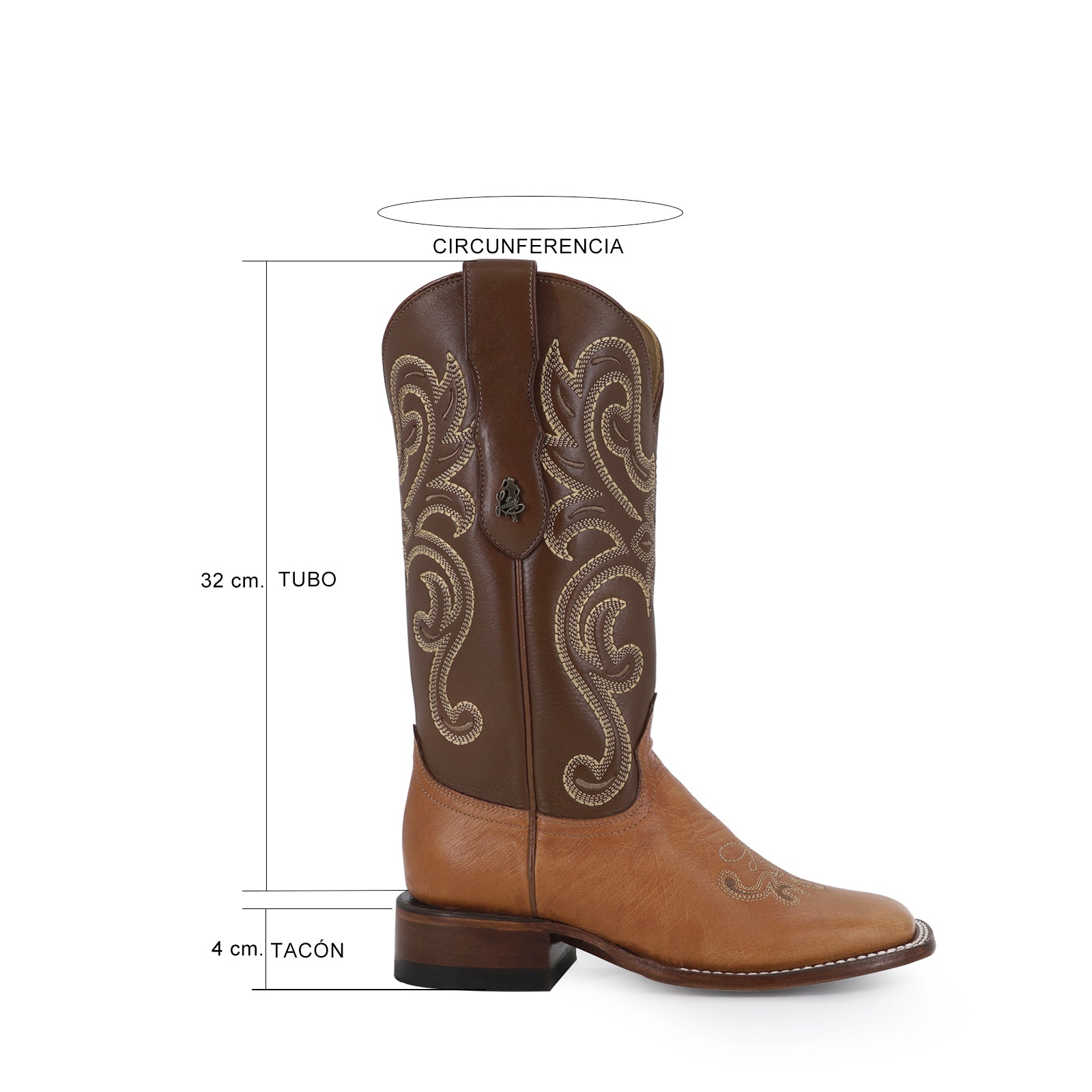 Bota vaquera para dama de piel modelo Tucson