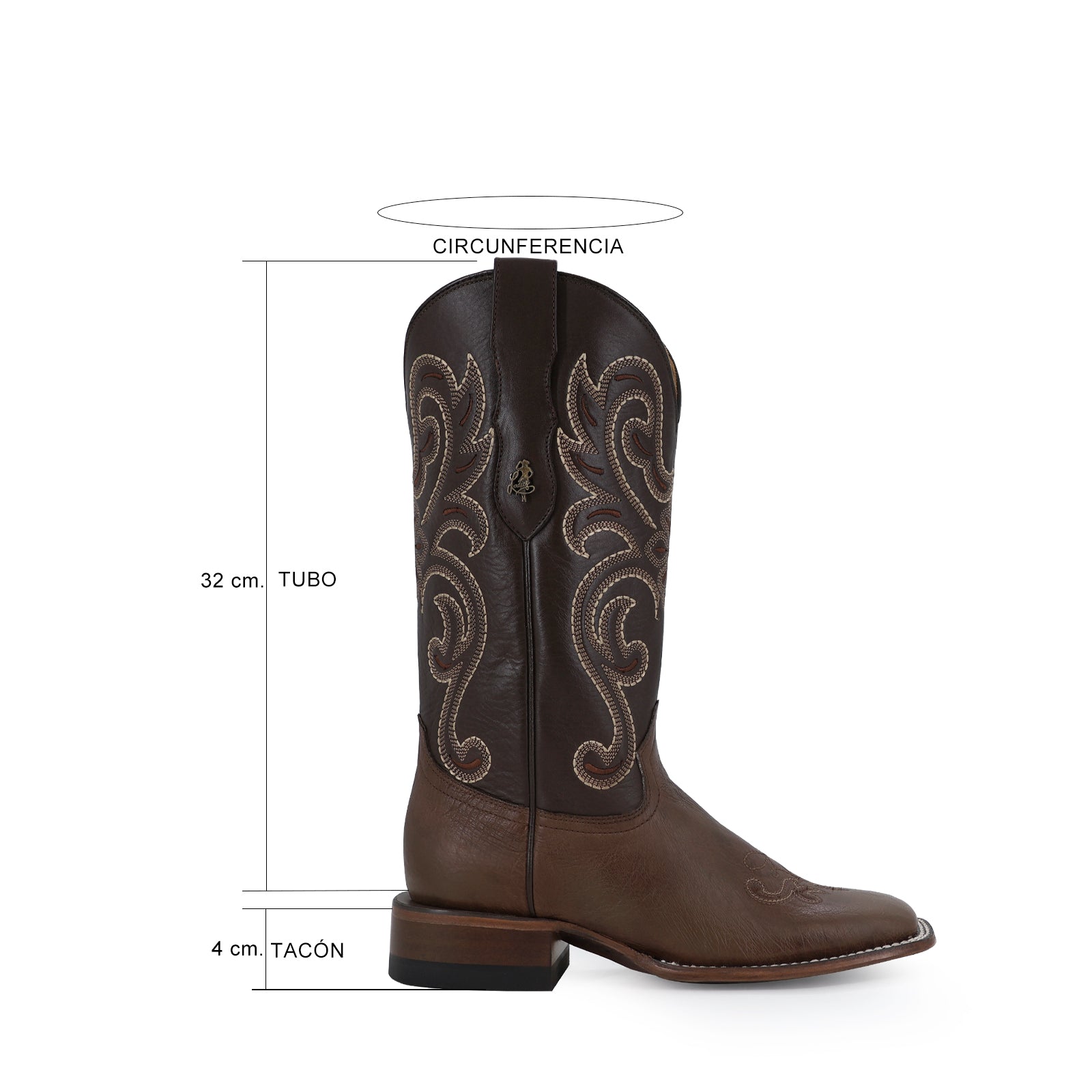 Bota vaquera para dama de piel modelo Tucson
