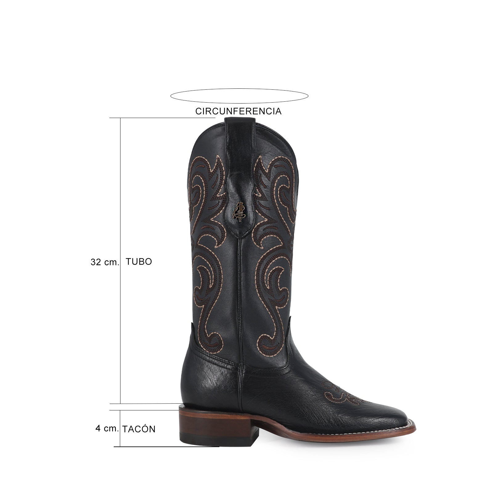 Bota vaquera para dama de piel modelo Tucson