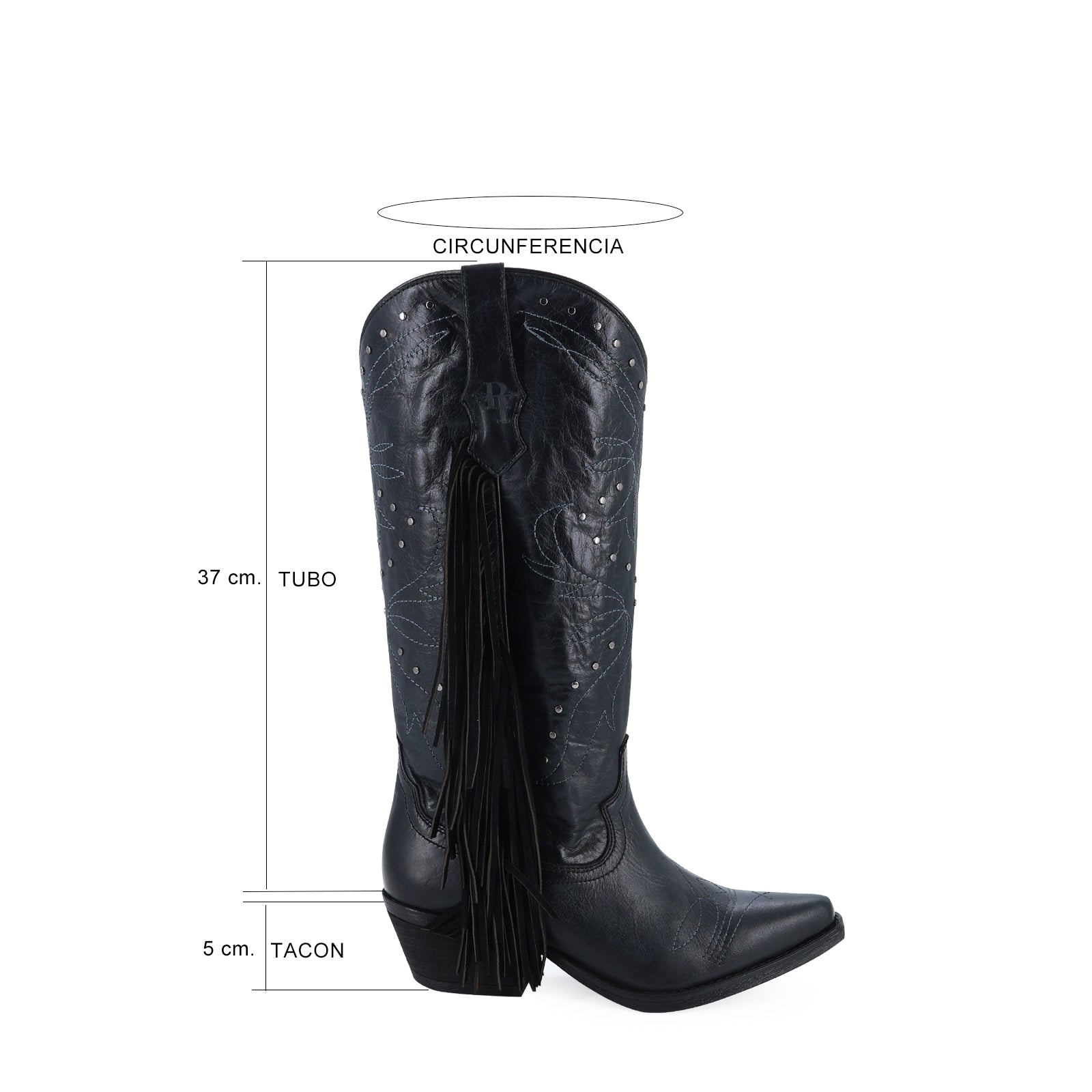 Bota vaquera para dama de piel modelo Fancy