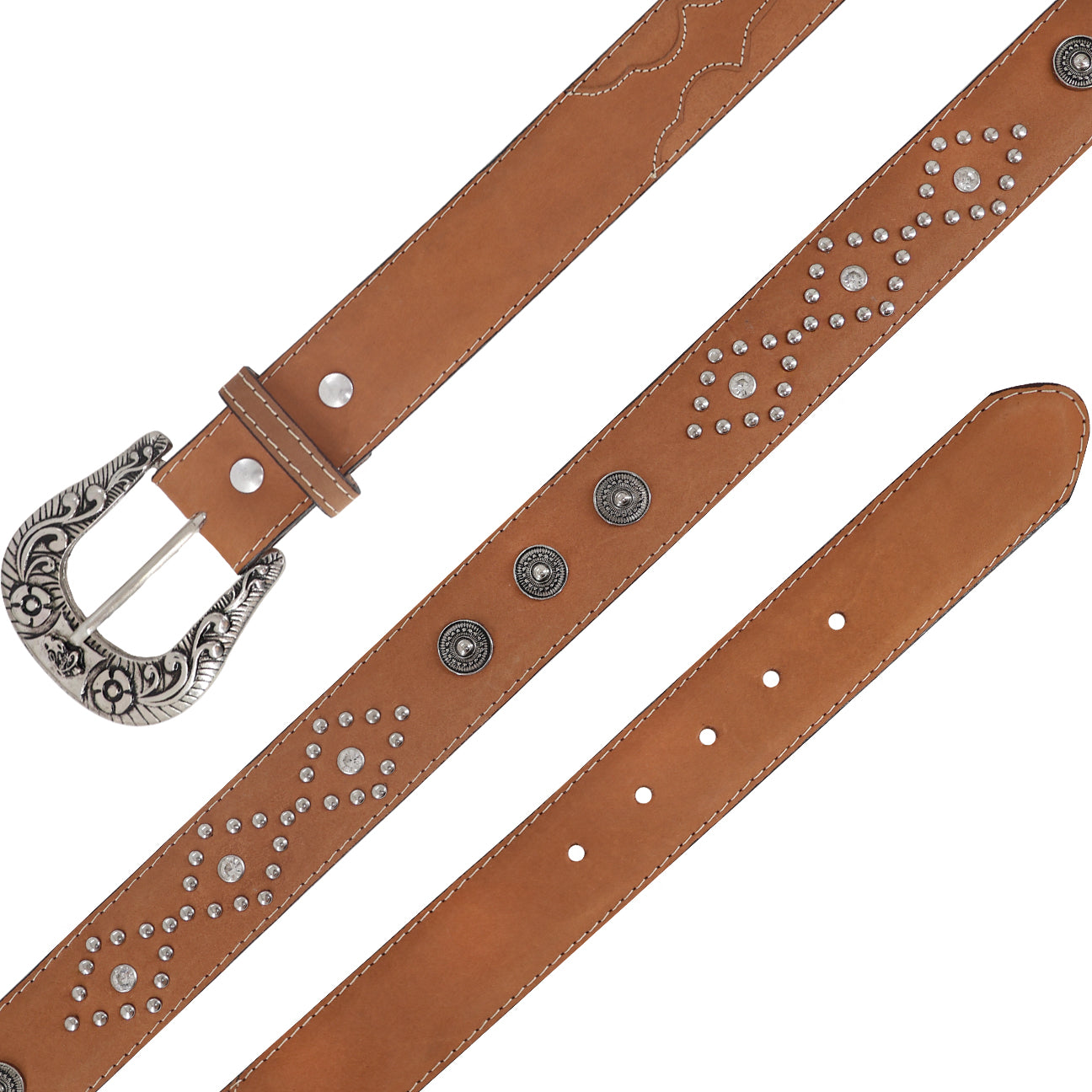 Cinto vaquero para dama modelo Rombos