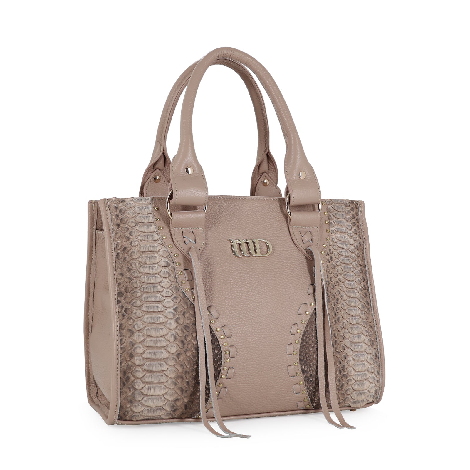 BOLSO CON CADENA EN PIEL GENUINA DE PITÓN