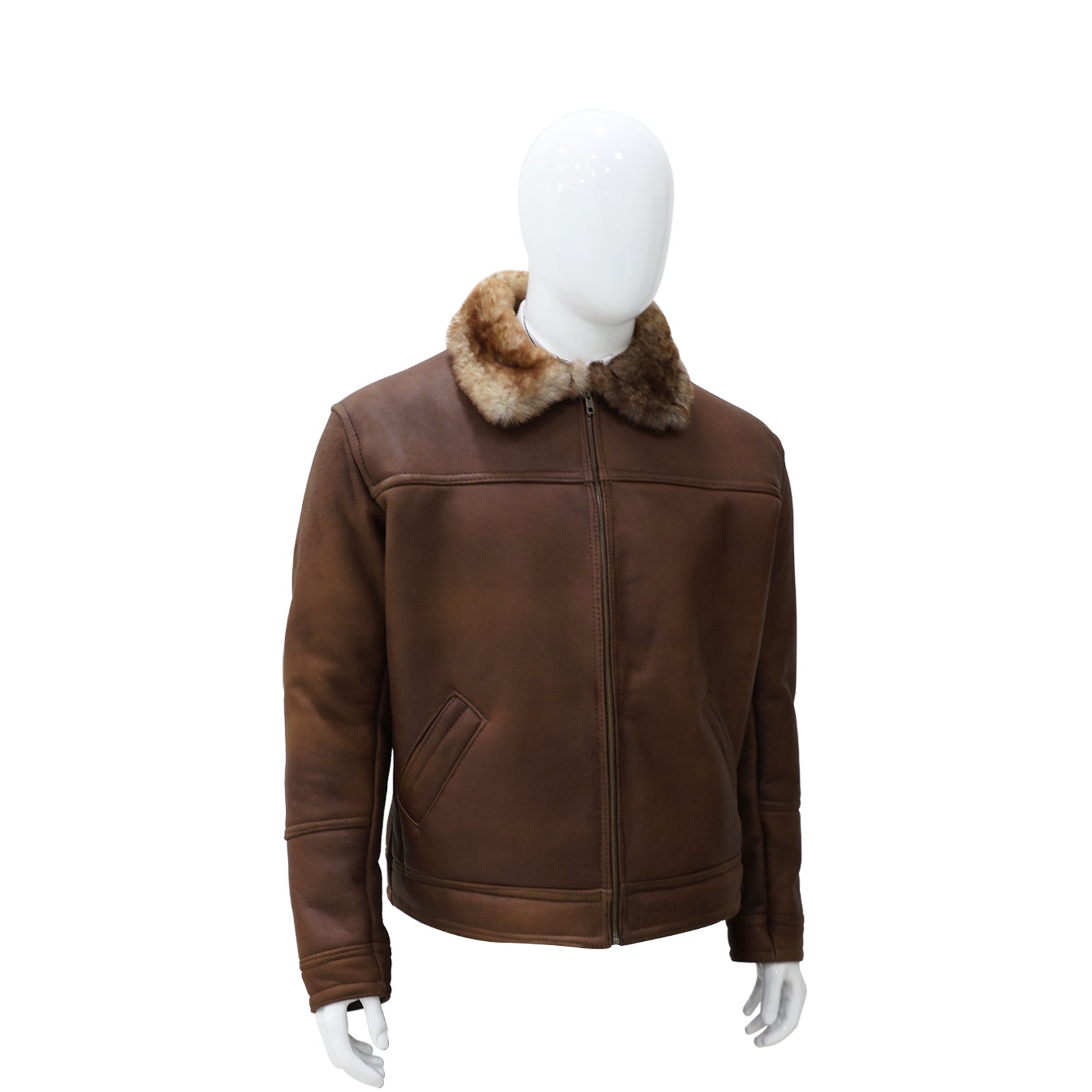 Chamarra Natural Corta Malboro Borrego