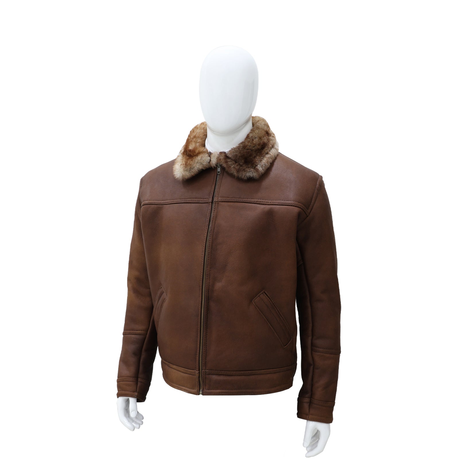 Chamarra Natural Corta Malboro Borrego